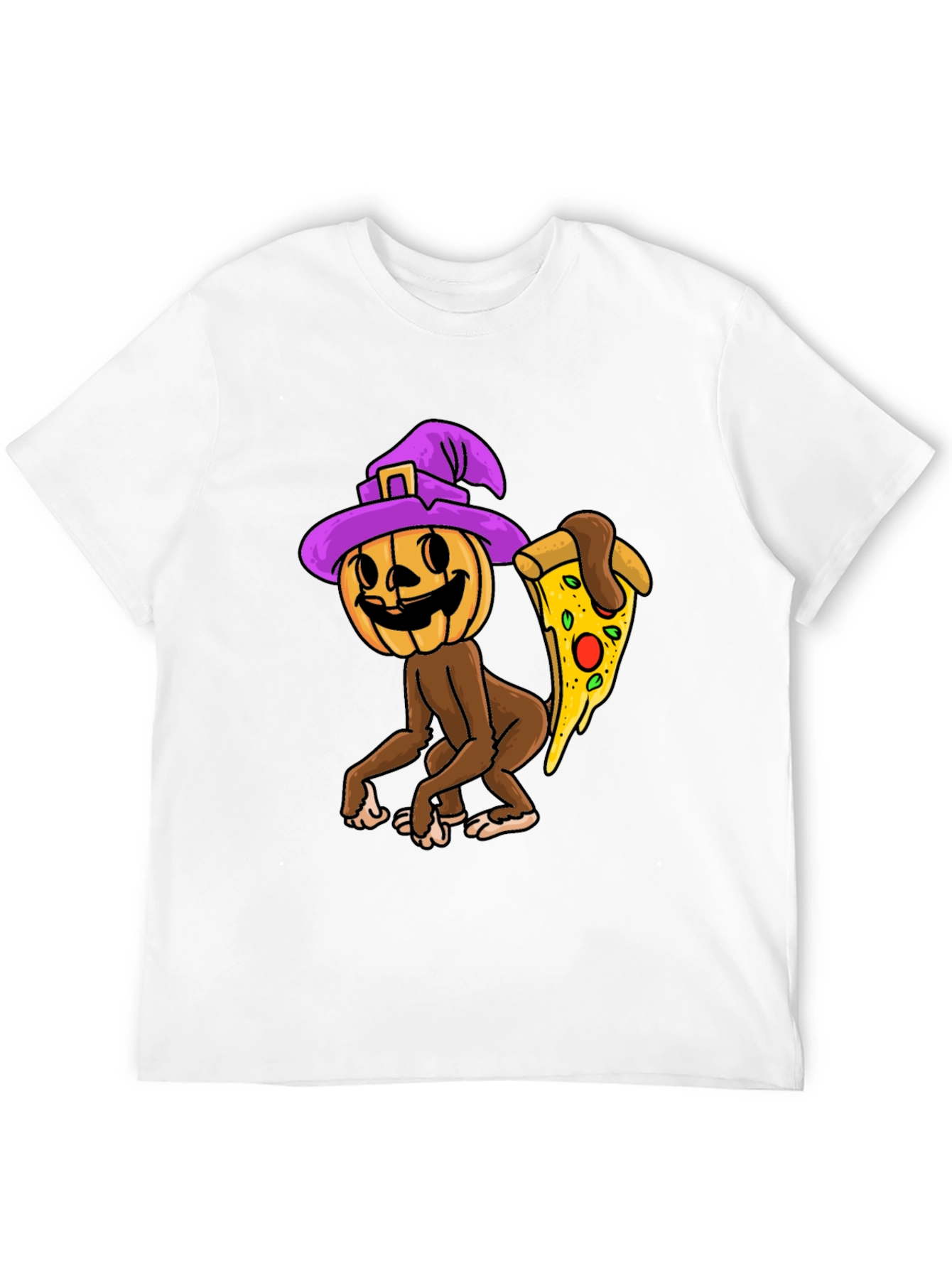 Pumpkin Witch Pizza T-Shirt
