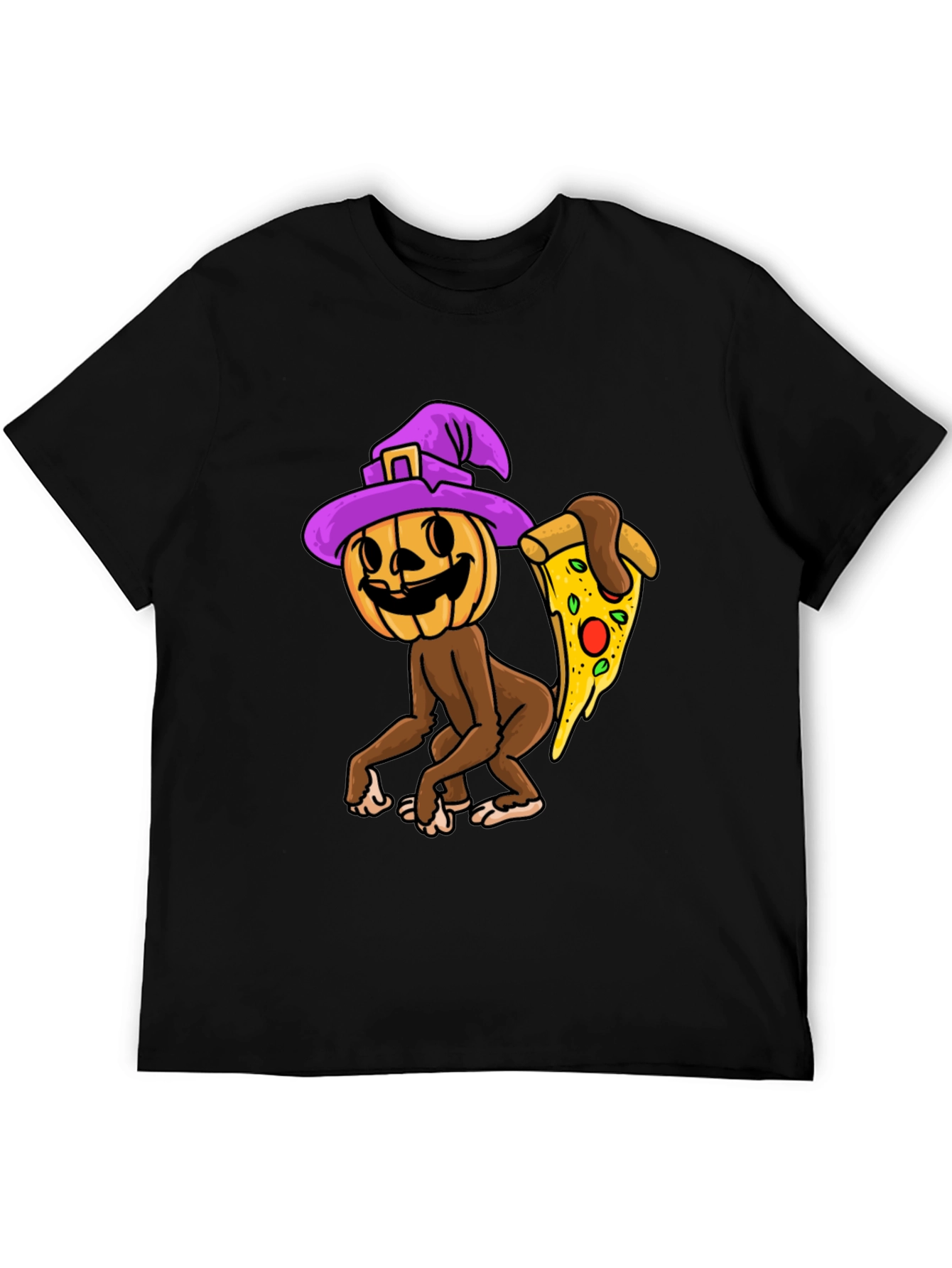 Pumpkin Witch Pizza T-Shirt
