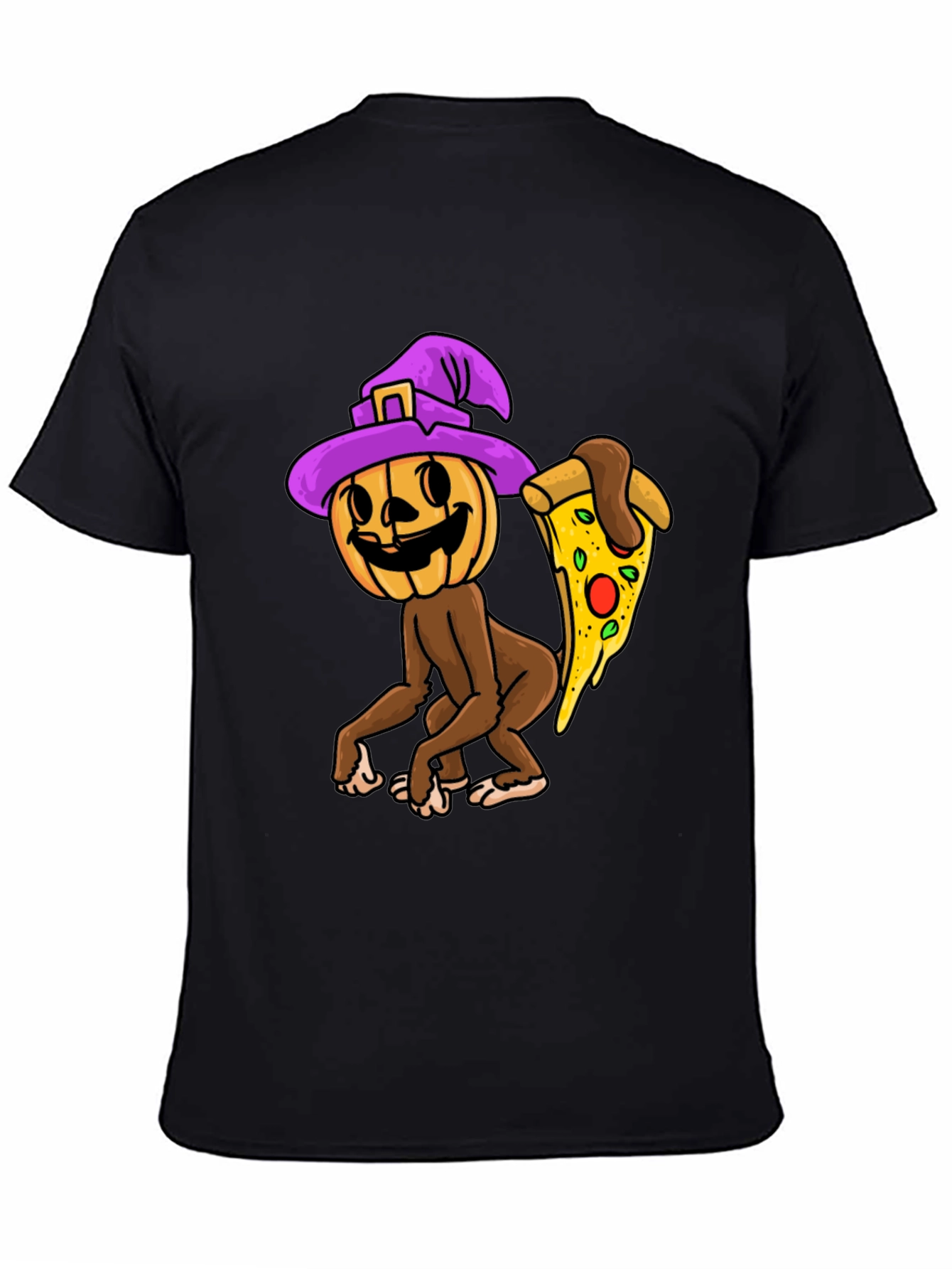 Pumpkin Witch Pizza T-Shirt