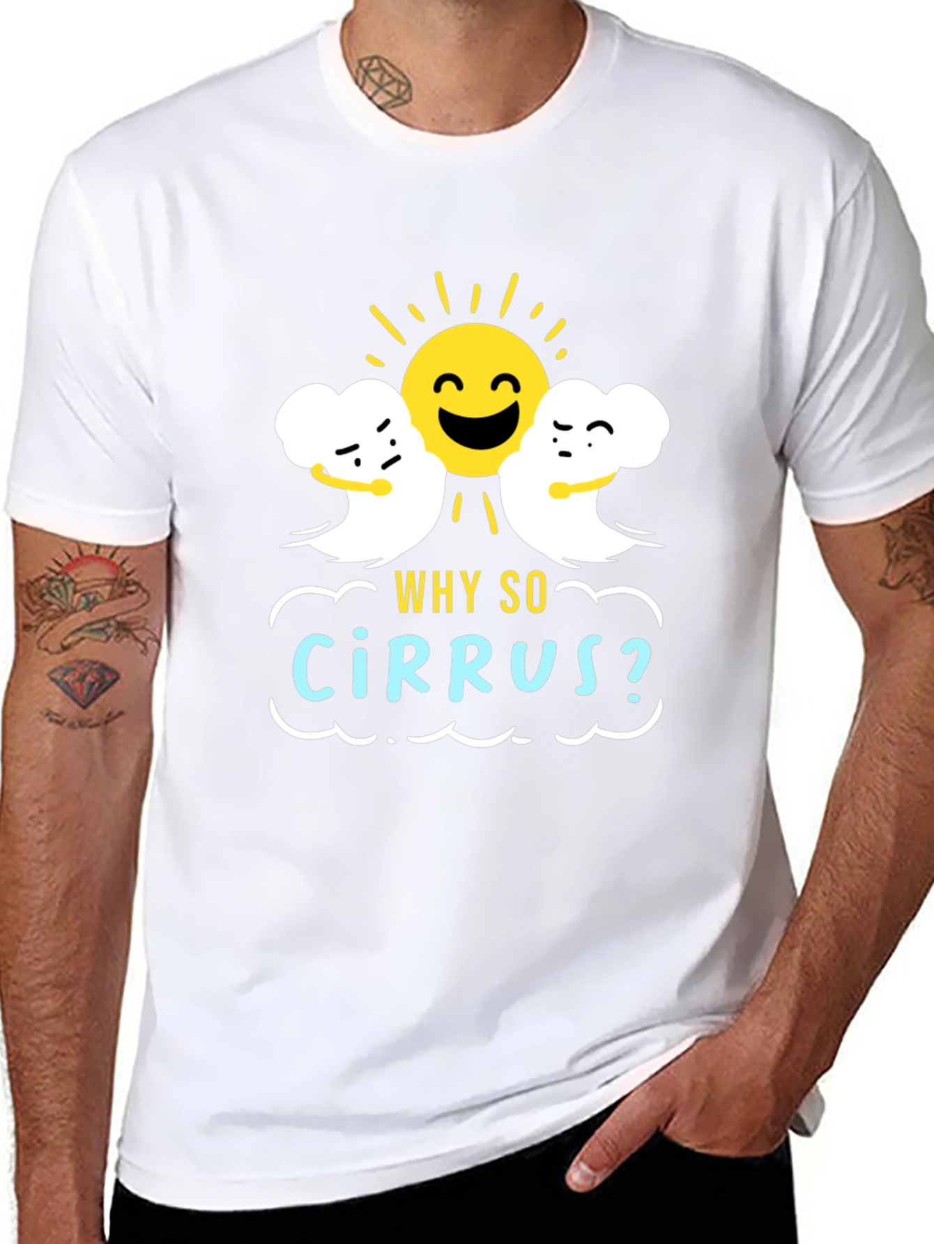 Humorous Weather T-Shirt: Why So Cirrus? Design
