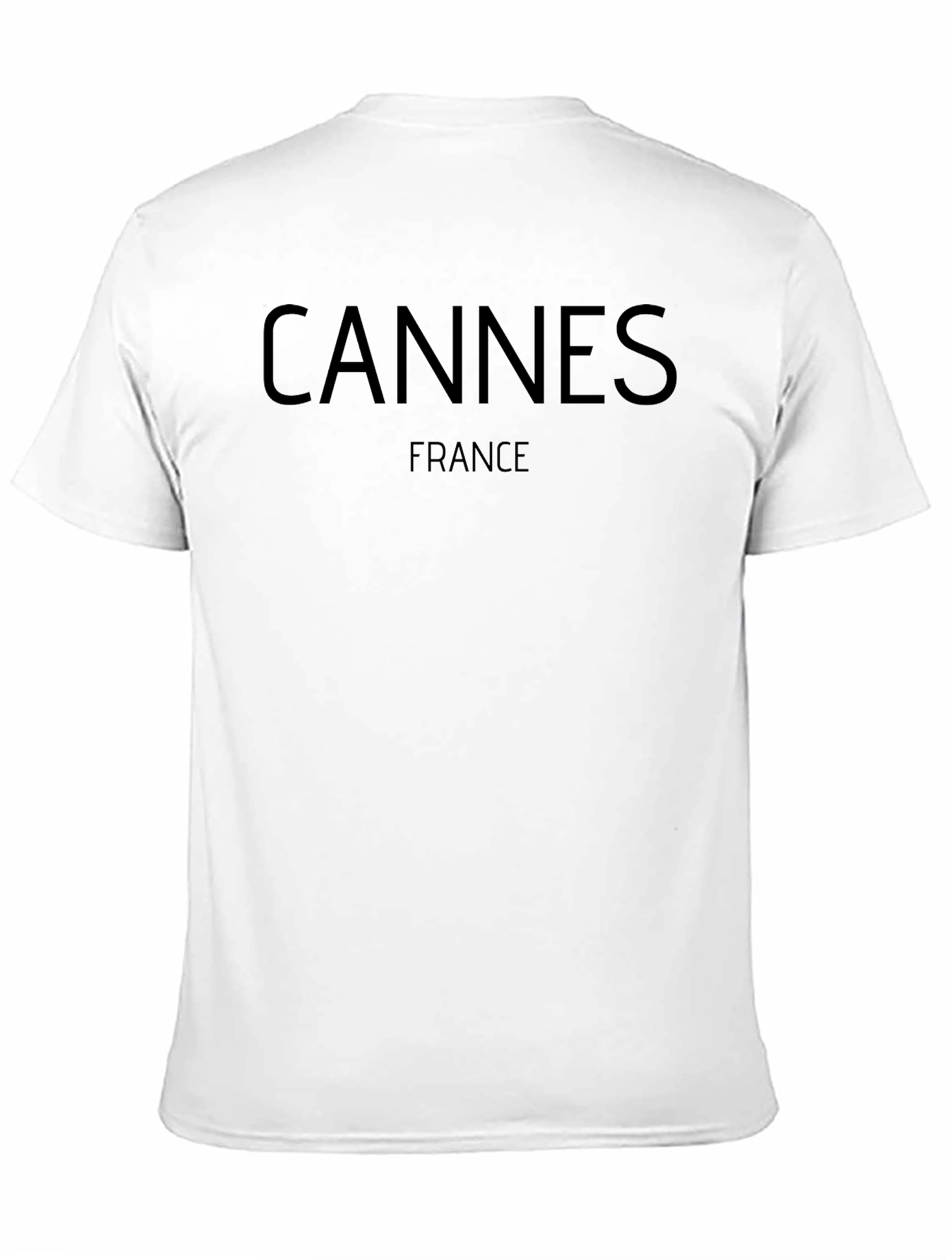 Cannes France Black T-Shirt