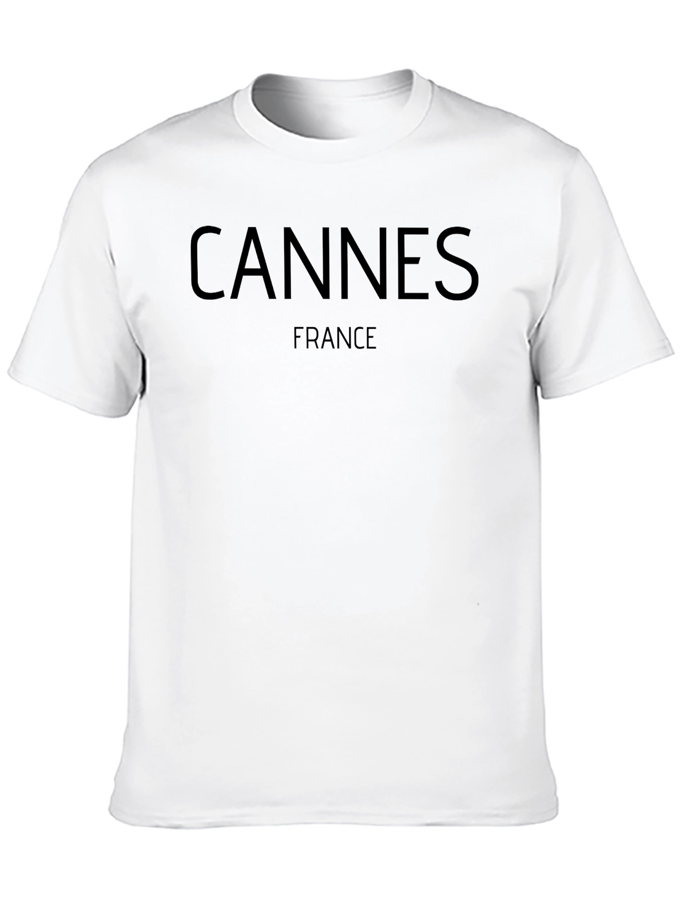 Cannes France Black T-Shirt