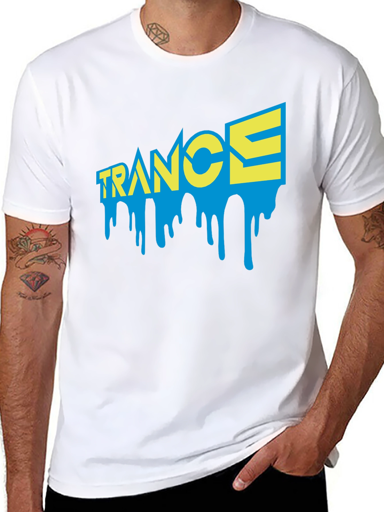 Trance Music Dripping Graphic T-Shirt