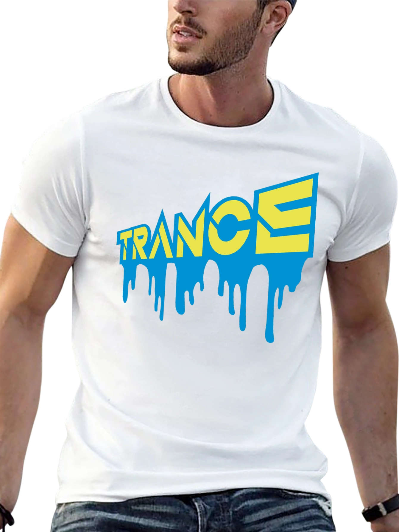 Trance Music Dripping Graphic T-Shirt