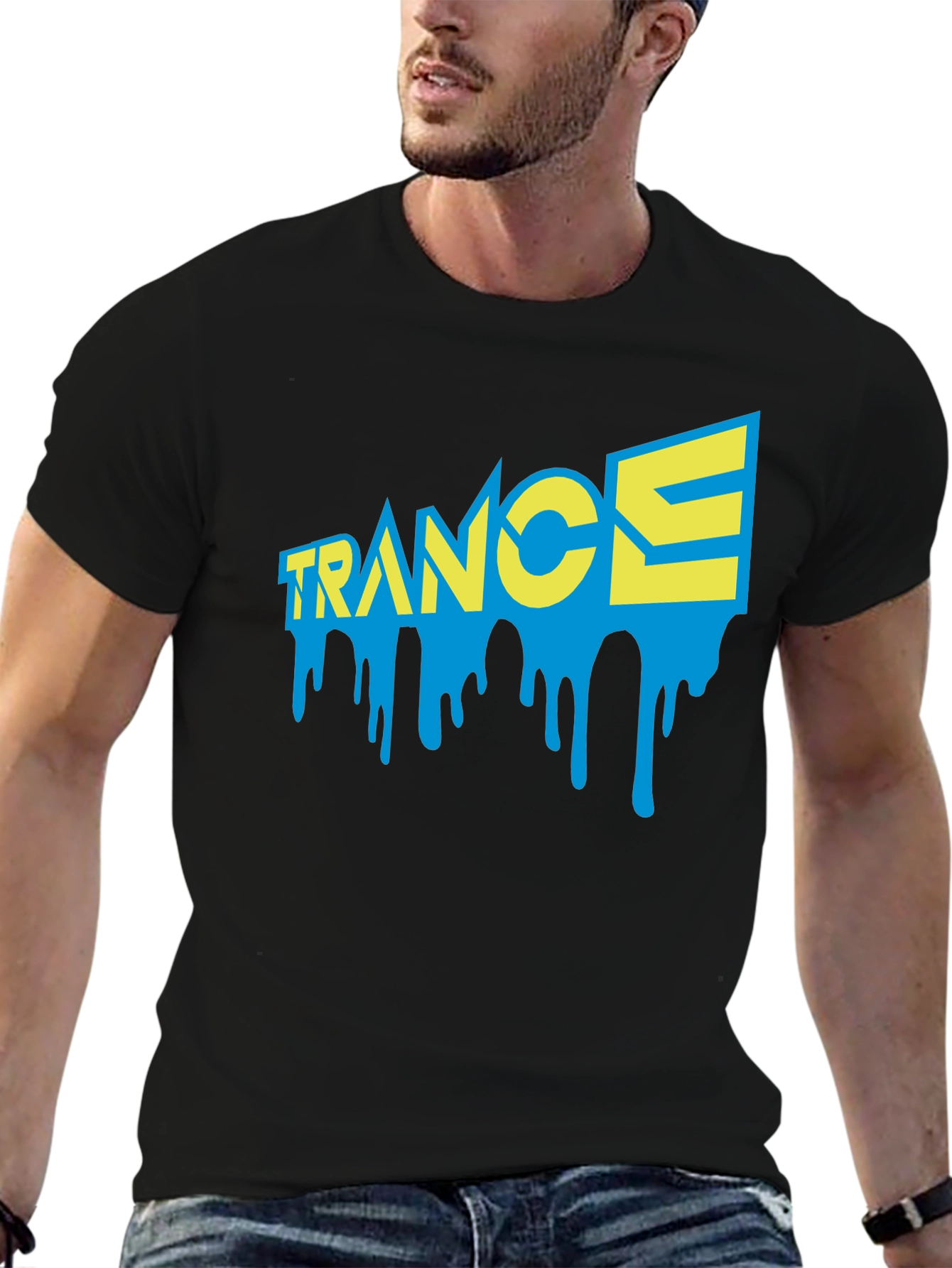 Trance Music Dripping Graphic T-Shirt