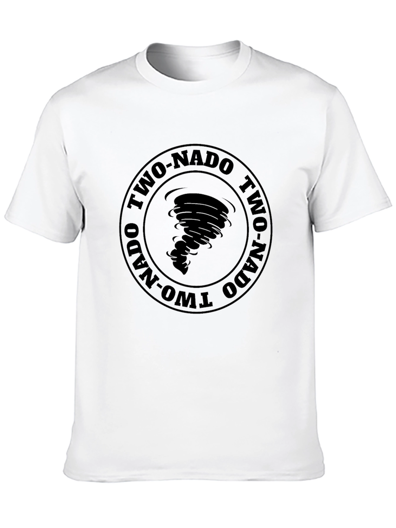 Two-Nado Tornado Graphic Black T-Shirt