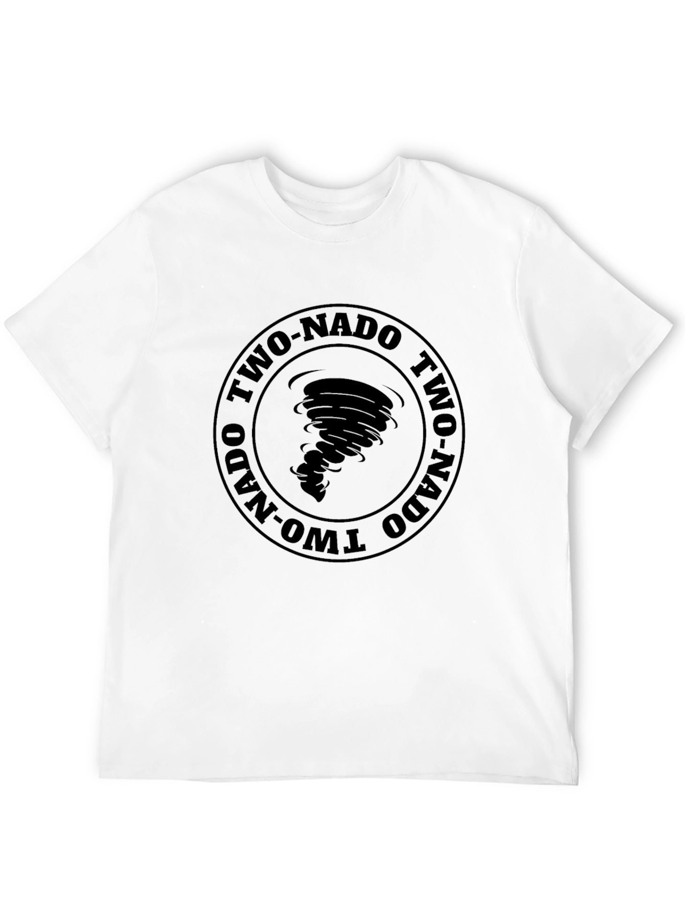 Two-Nado Tornado Graphic Black T-Shirt