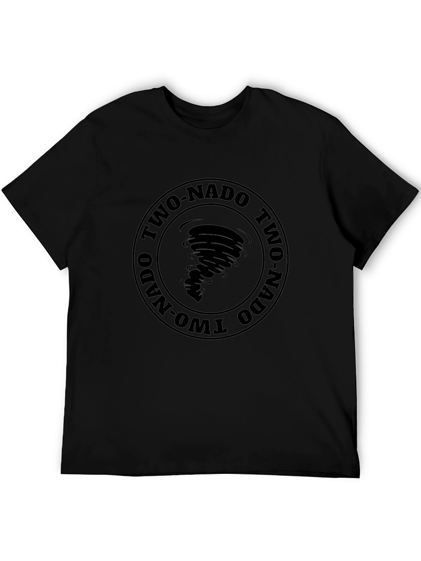 Two-Nado Tornado Graphic Black T-Shirt