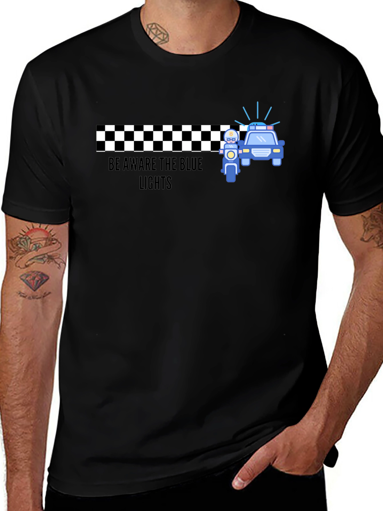 Be Aware The Blue Lights T-Shirt