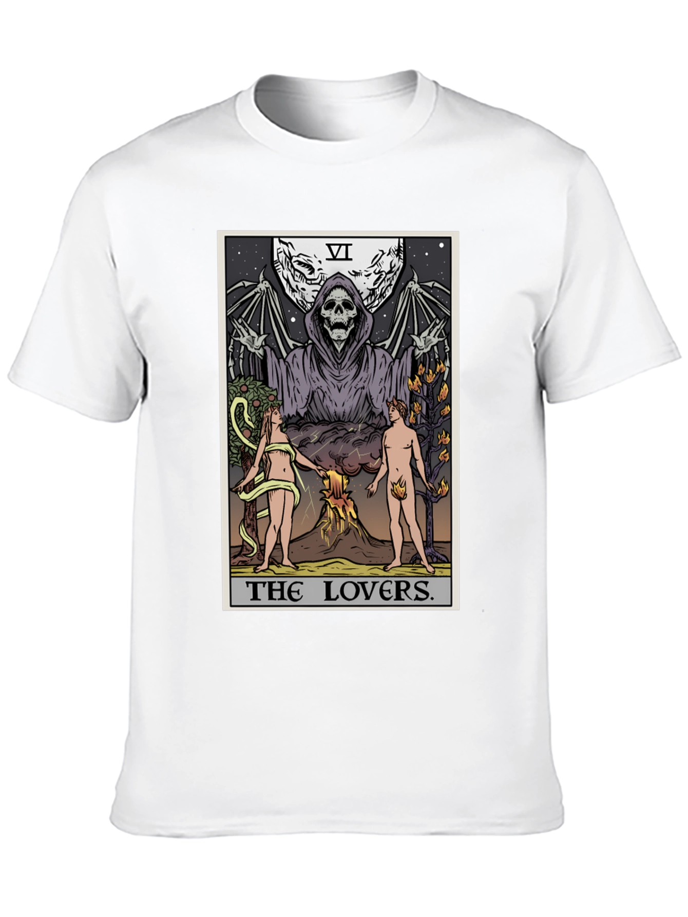 The Lovers Tarot Card Graphic T-Shirt