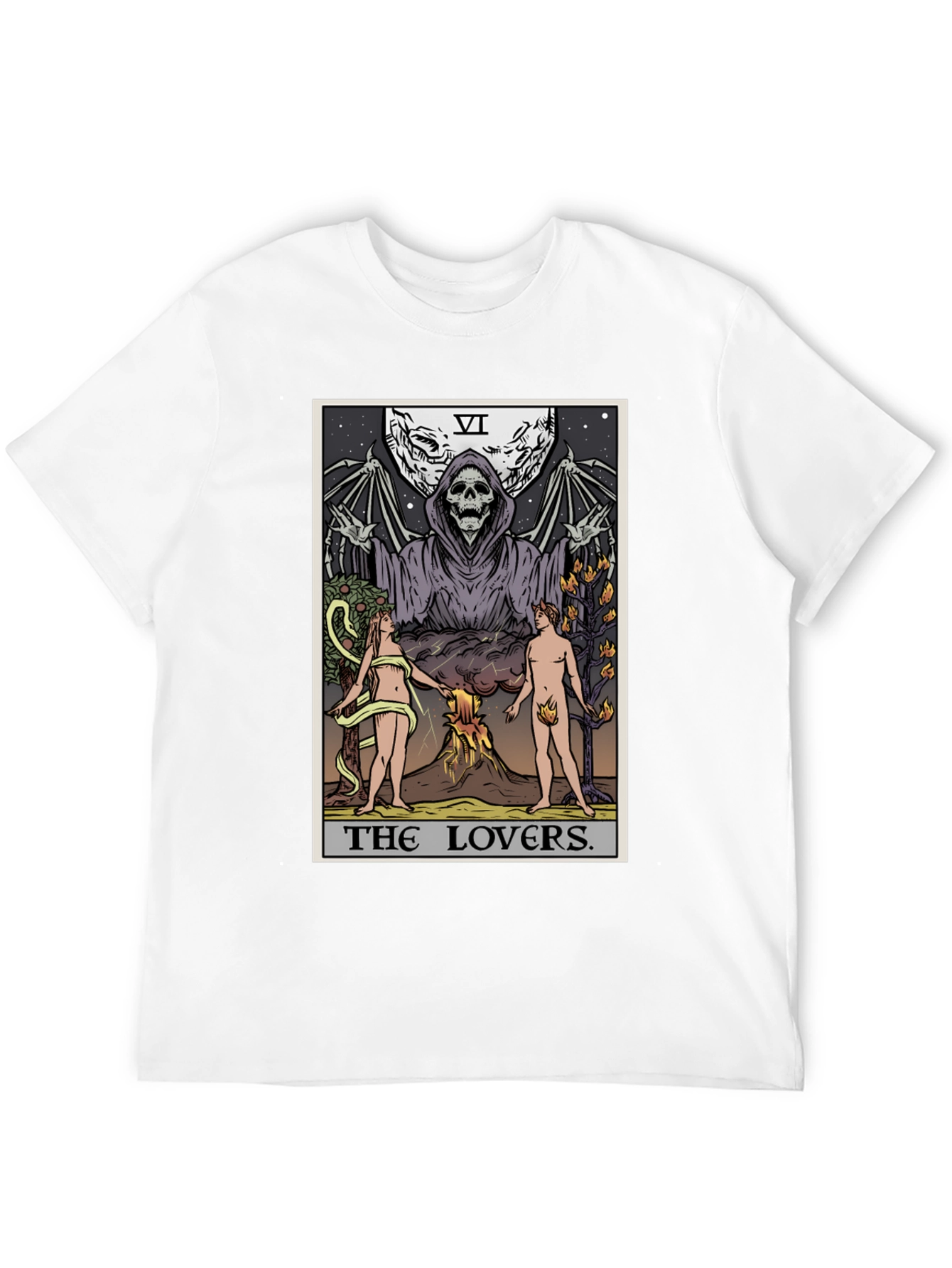 The Lovers Tarot Card Graphic T-Shirt