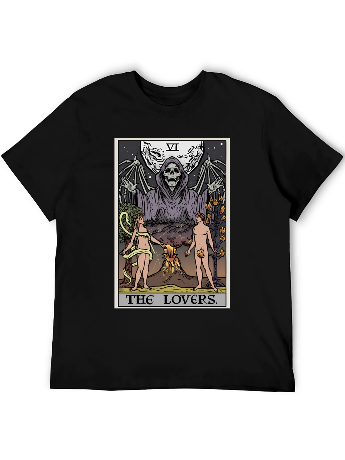 The Lovers Tarot Card Graphic T-Shirt