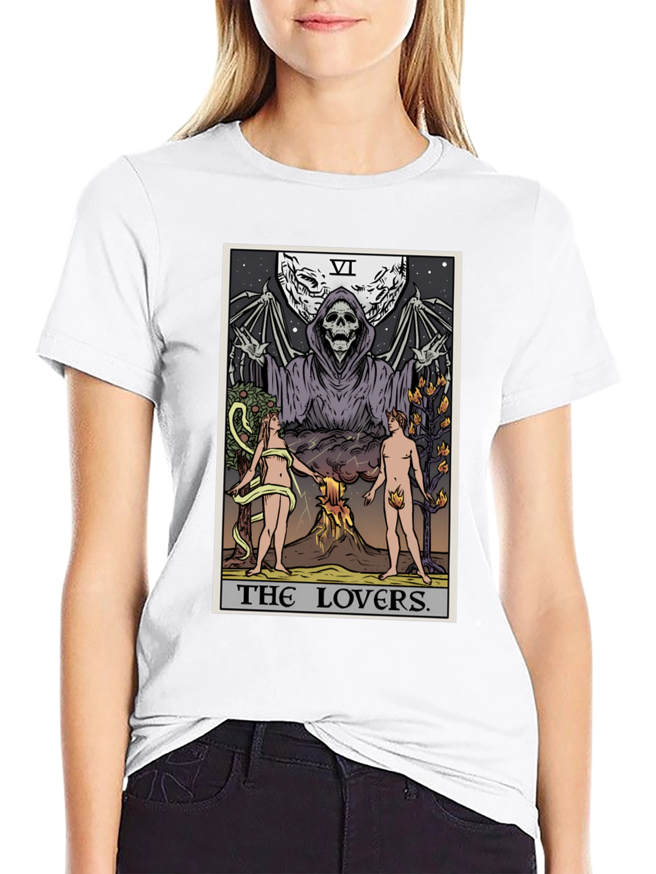 The Lovers Tarot Card Graphic T-Shirt