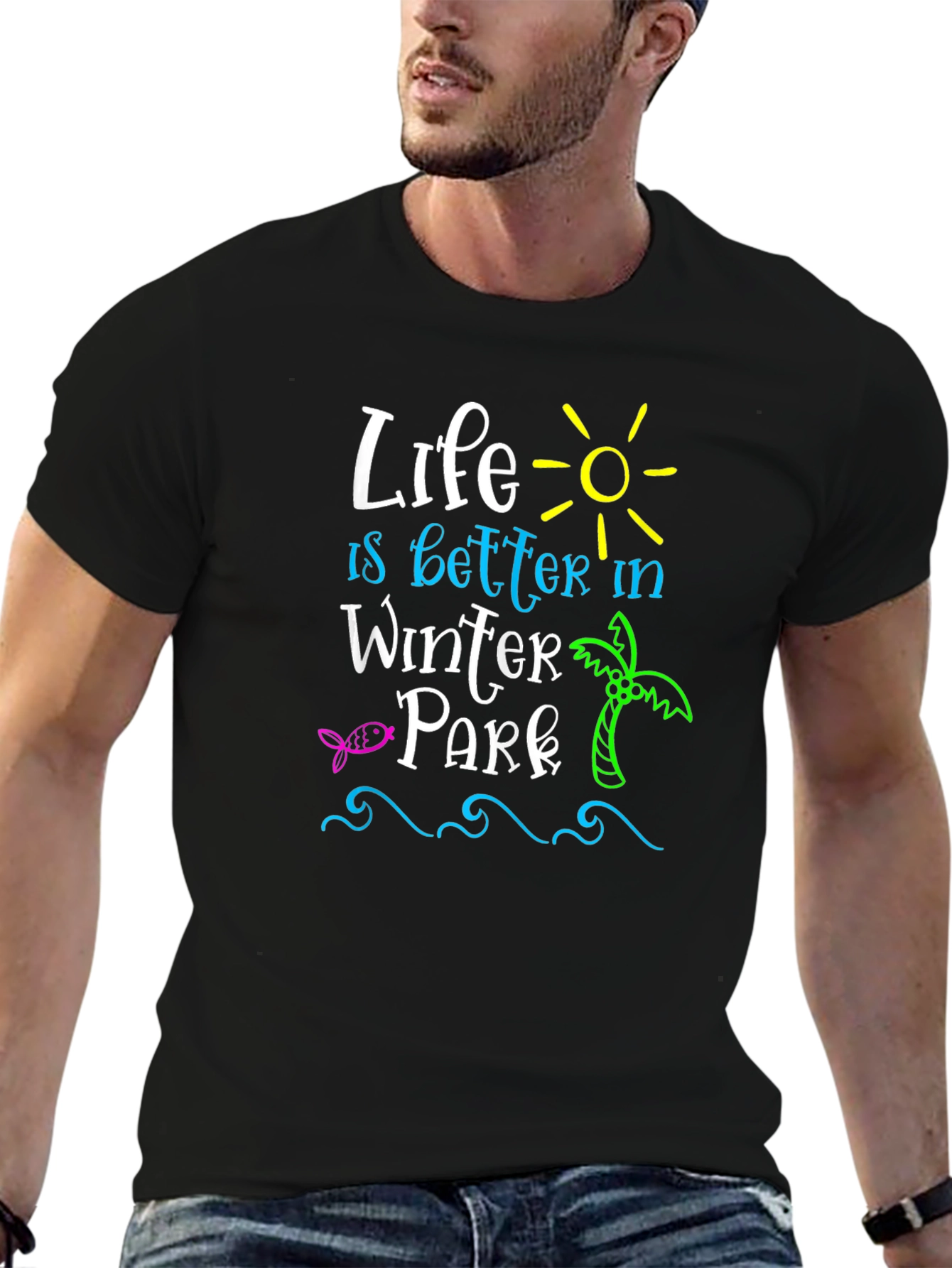 Life is Better in Winter Park Black T-Shirt