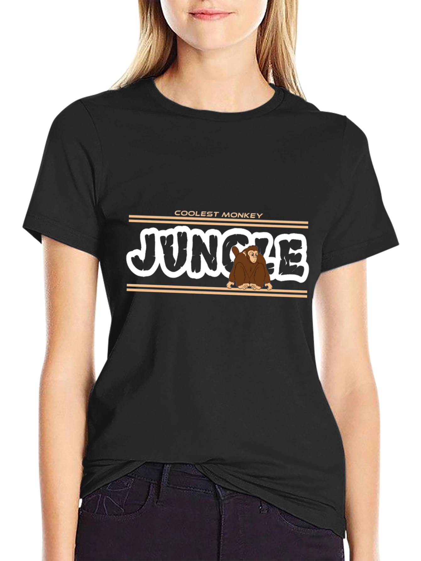 Coolest Monkey Jungle Graphic T-Shirt