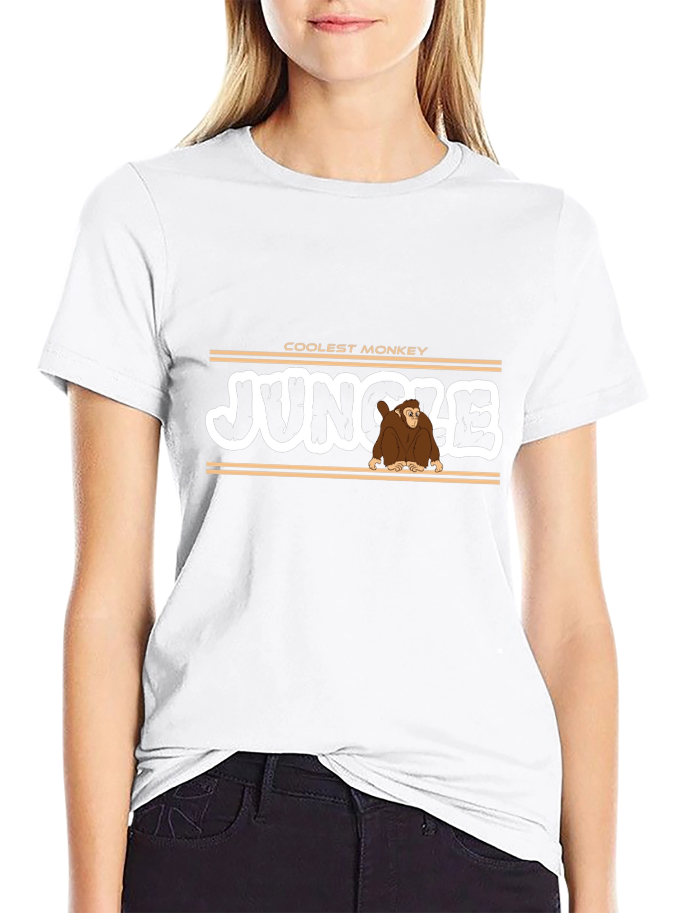 Coolest Monkey Jungle Graphic T-Shirt