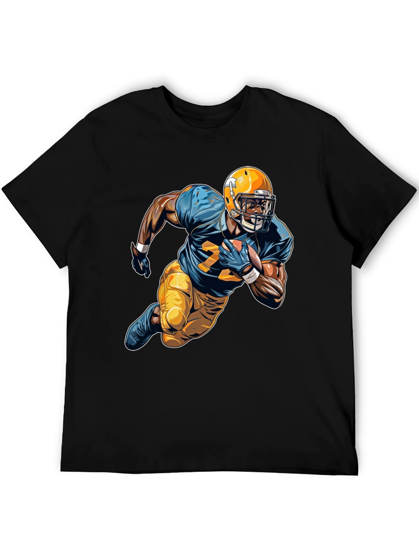 Football Player Graphic Tee - Sports Fan Apparel