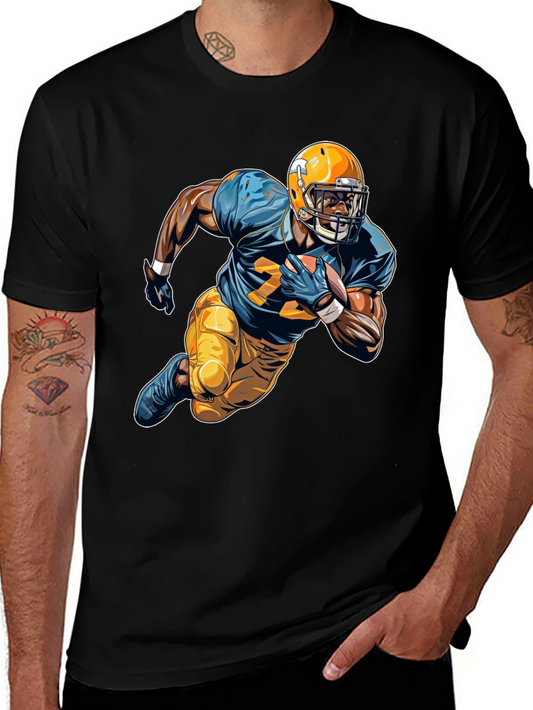 Football Player Graphic Tee - Sports Fan Apparel