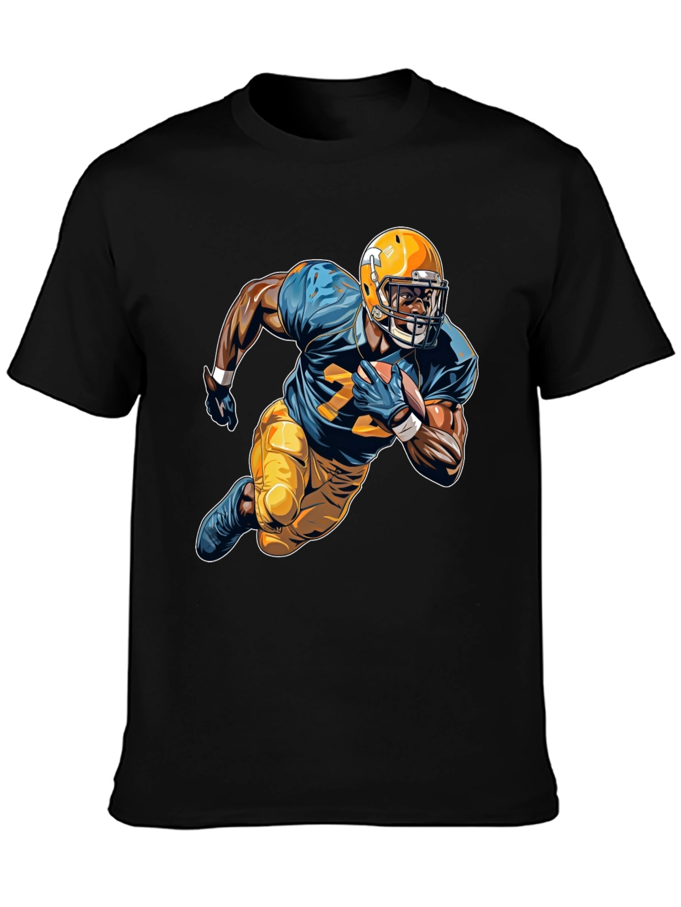 Football Player Graphic Tee - Sports Fan Apparel