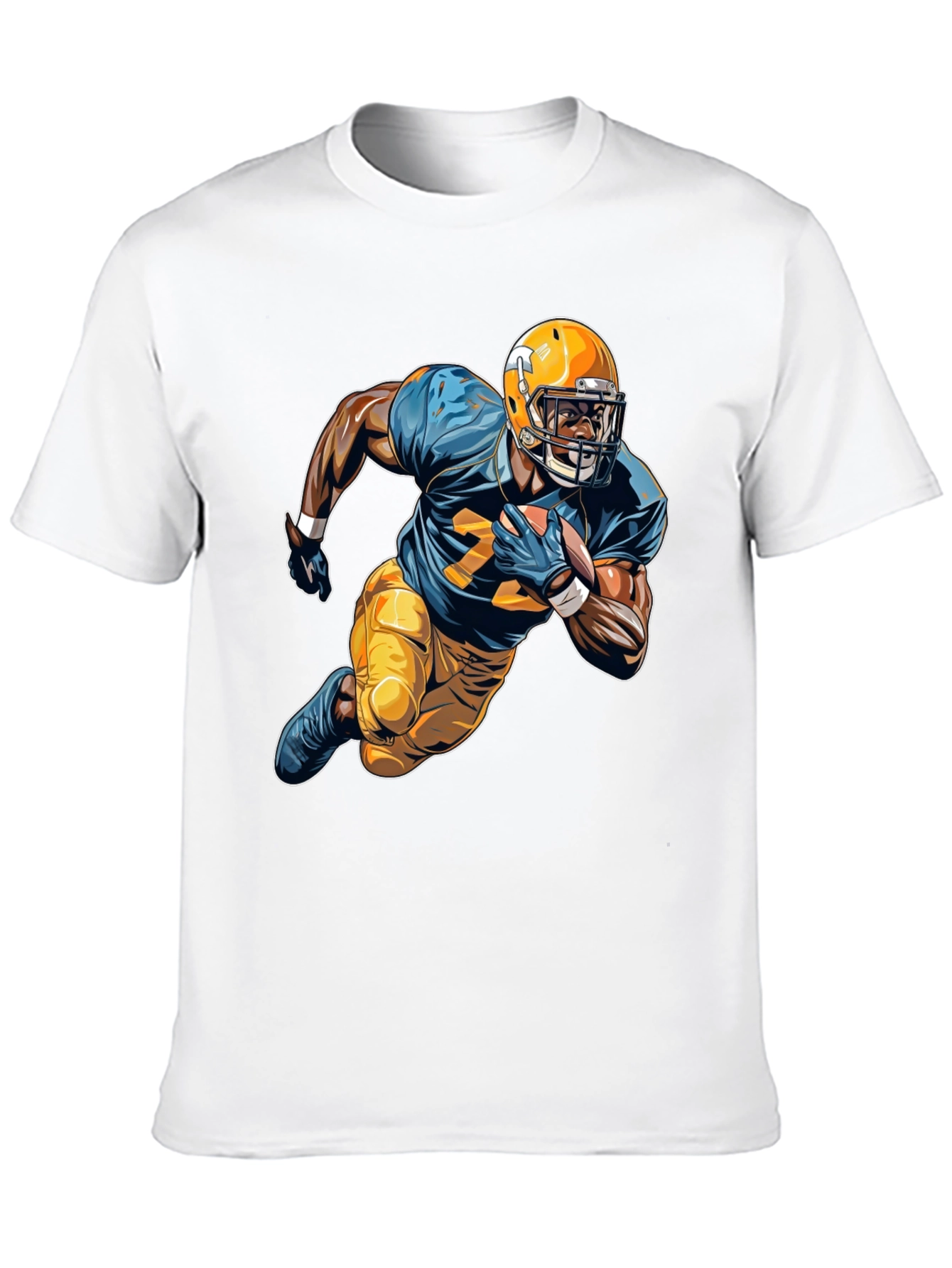 Football Player Graphic Tee - Sports Fan Apparel