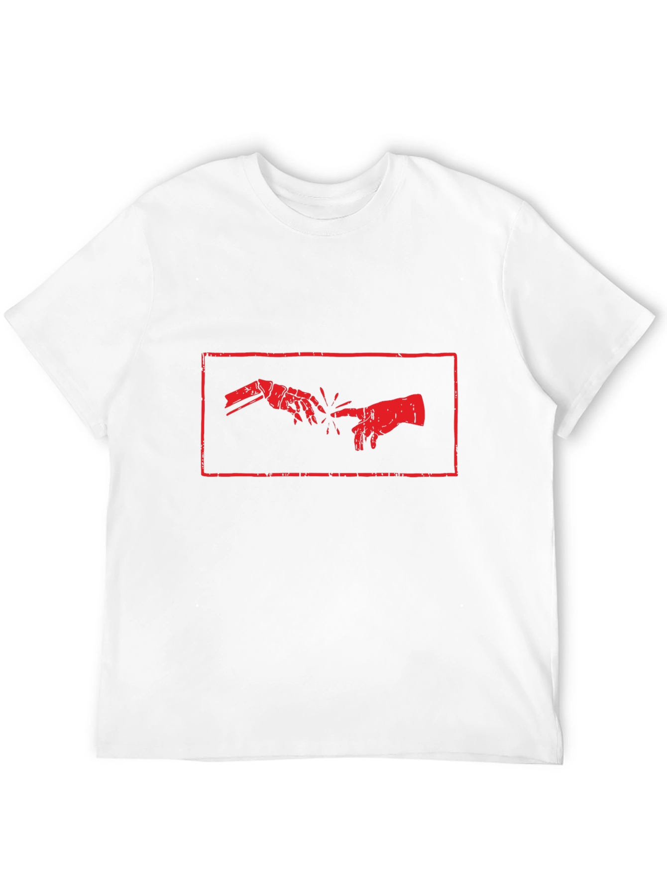 Creation of Adam Robot Hand T-Shirt