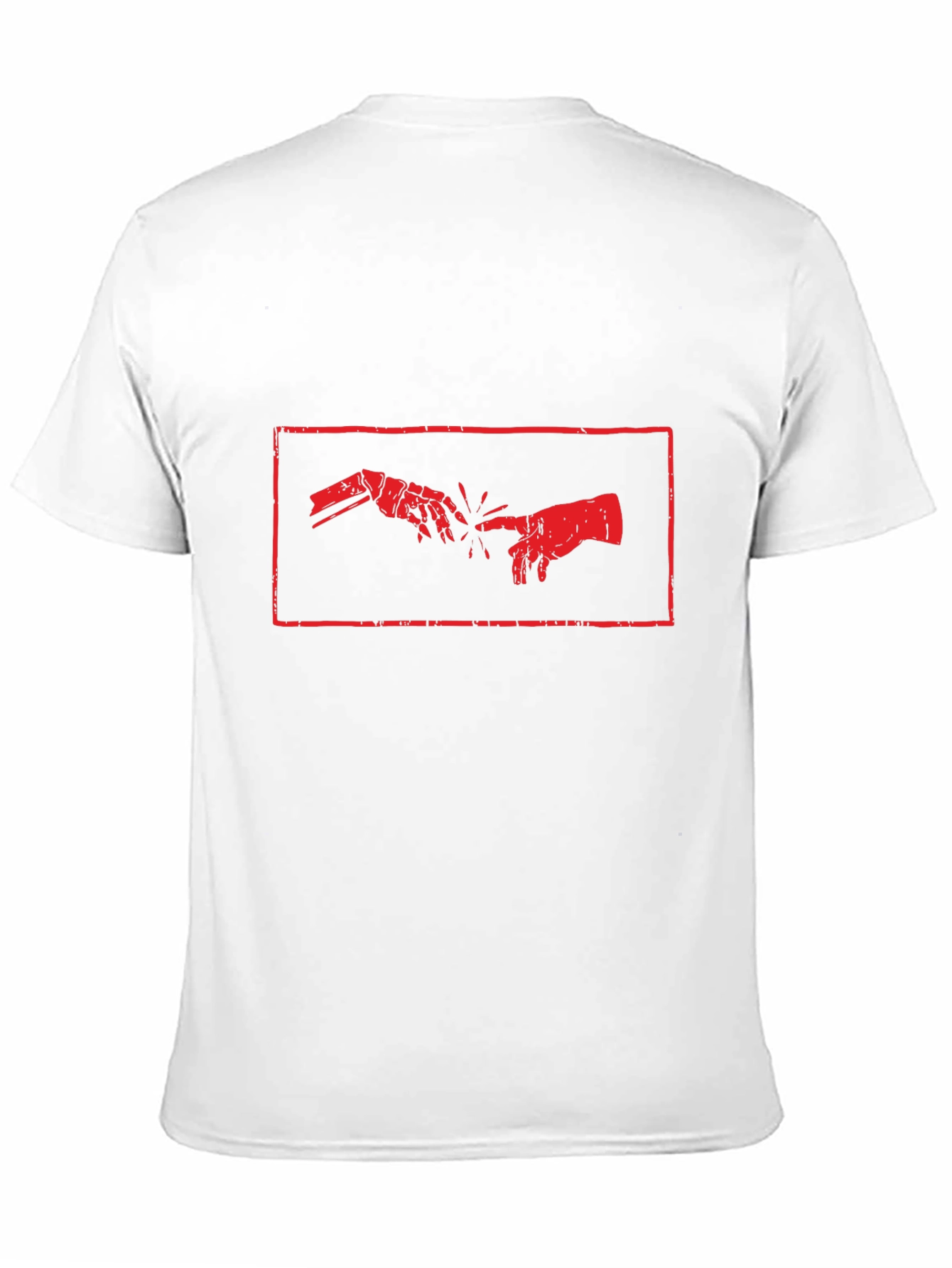 Creation of Adam Robot Hand T-Shirt