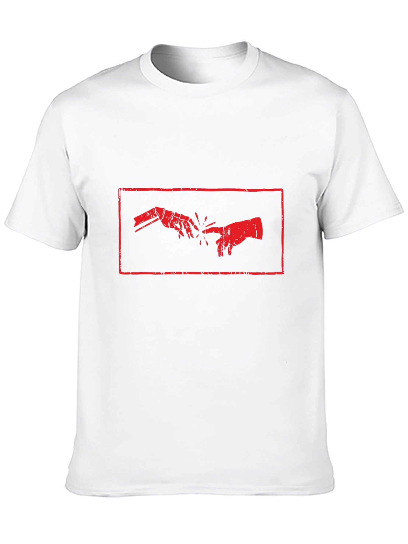 Creation of Adam Robot Hand T-Shirt