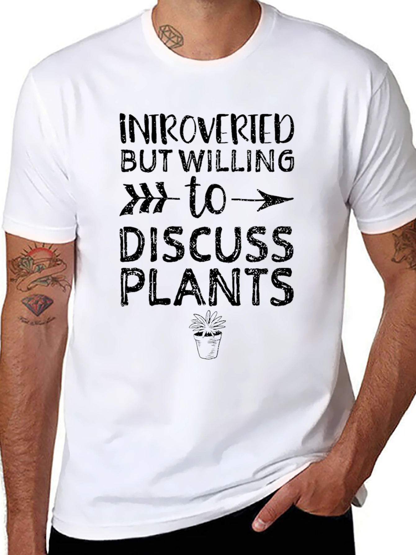 Introverted But Willing to Discuss Plants T-Shirt