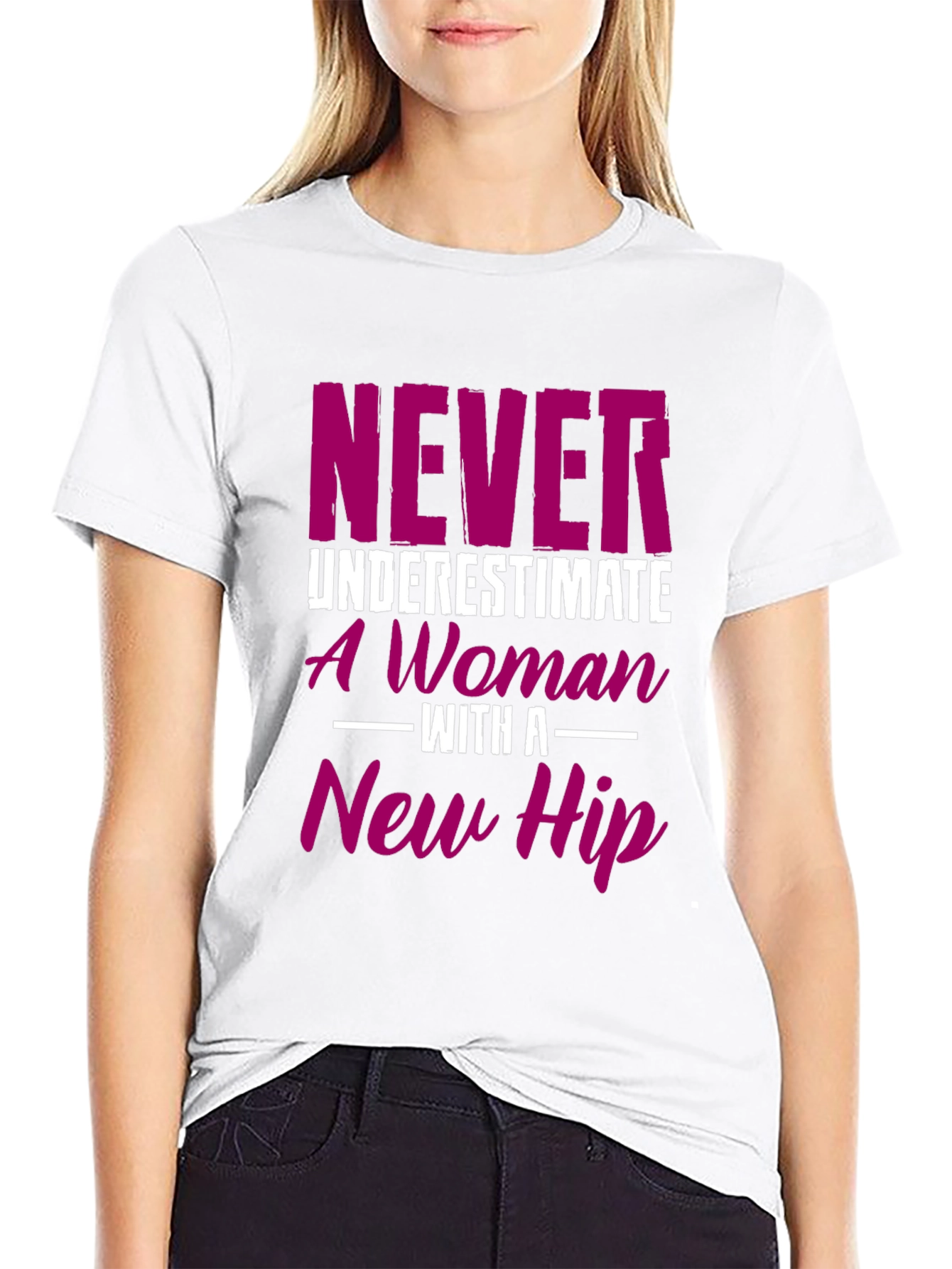 New Hip Womans Tee - Funny Recovery Gift