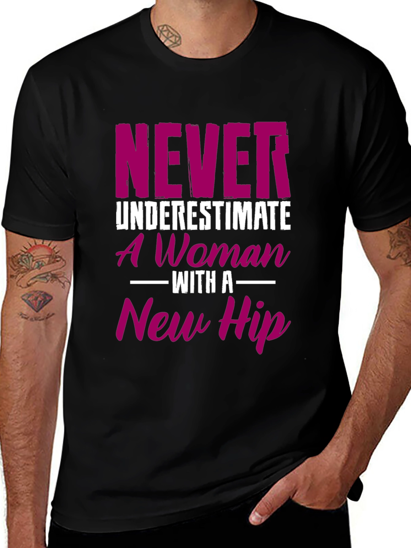 New Hip Womans Tee - Funny Recovery Gift