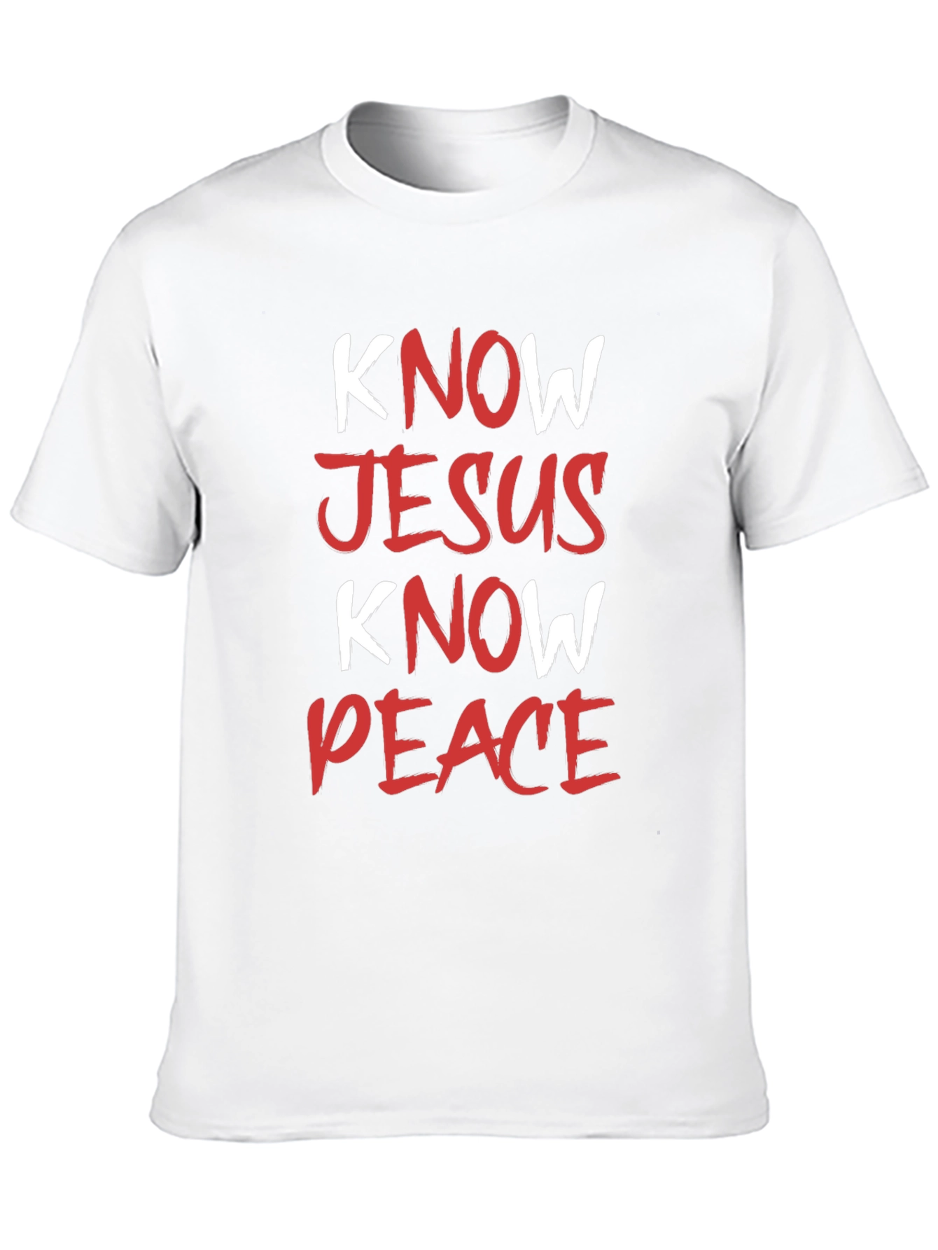 Know Jesus Know Peace Black T-Shirt