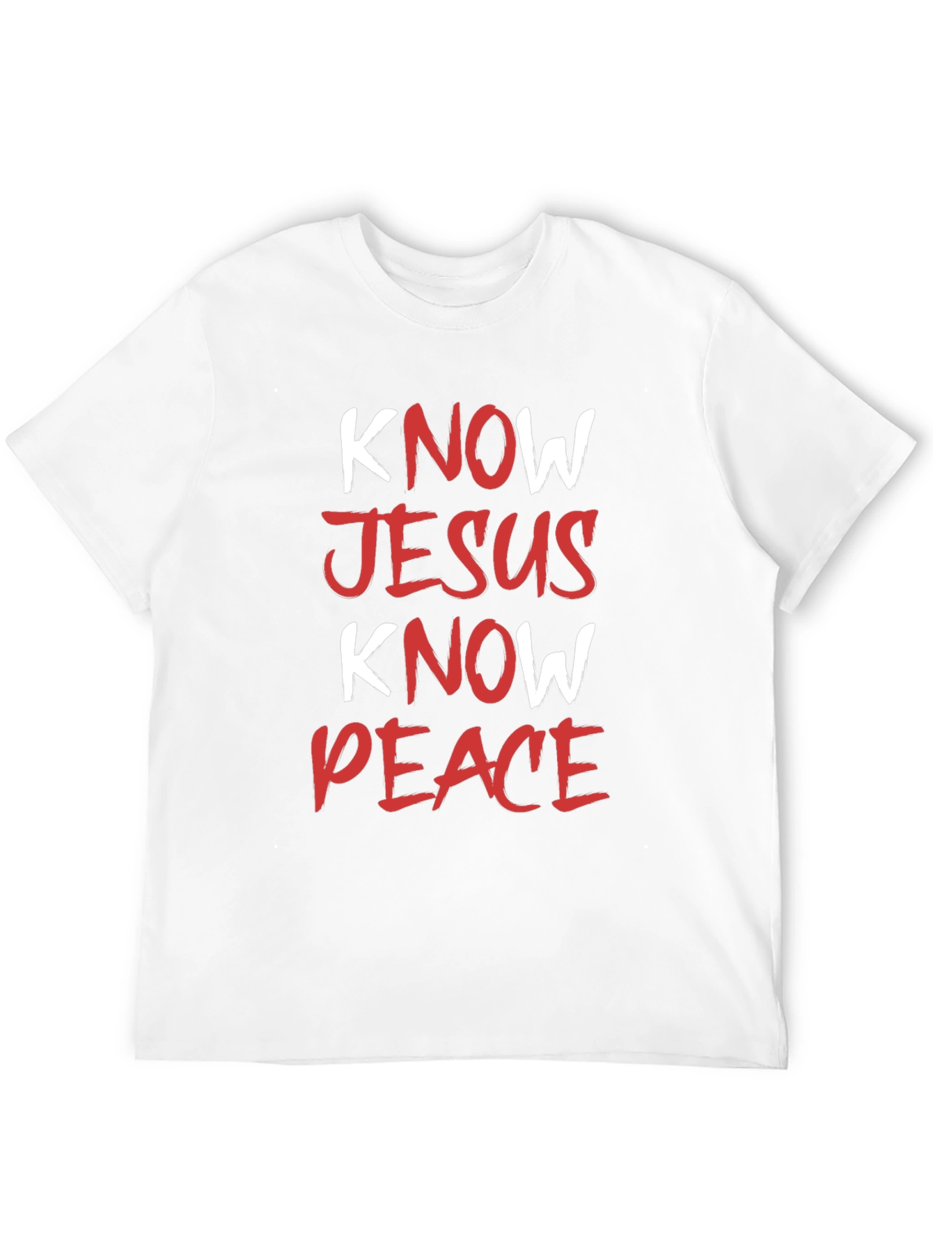 Know Jesus Know Peace Black T-Shirt