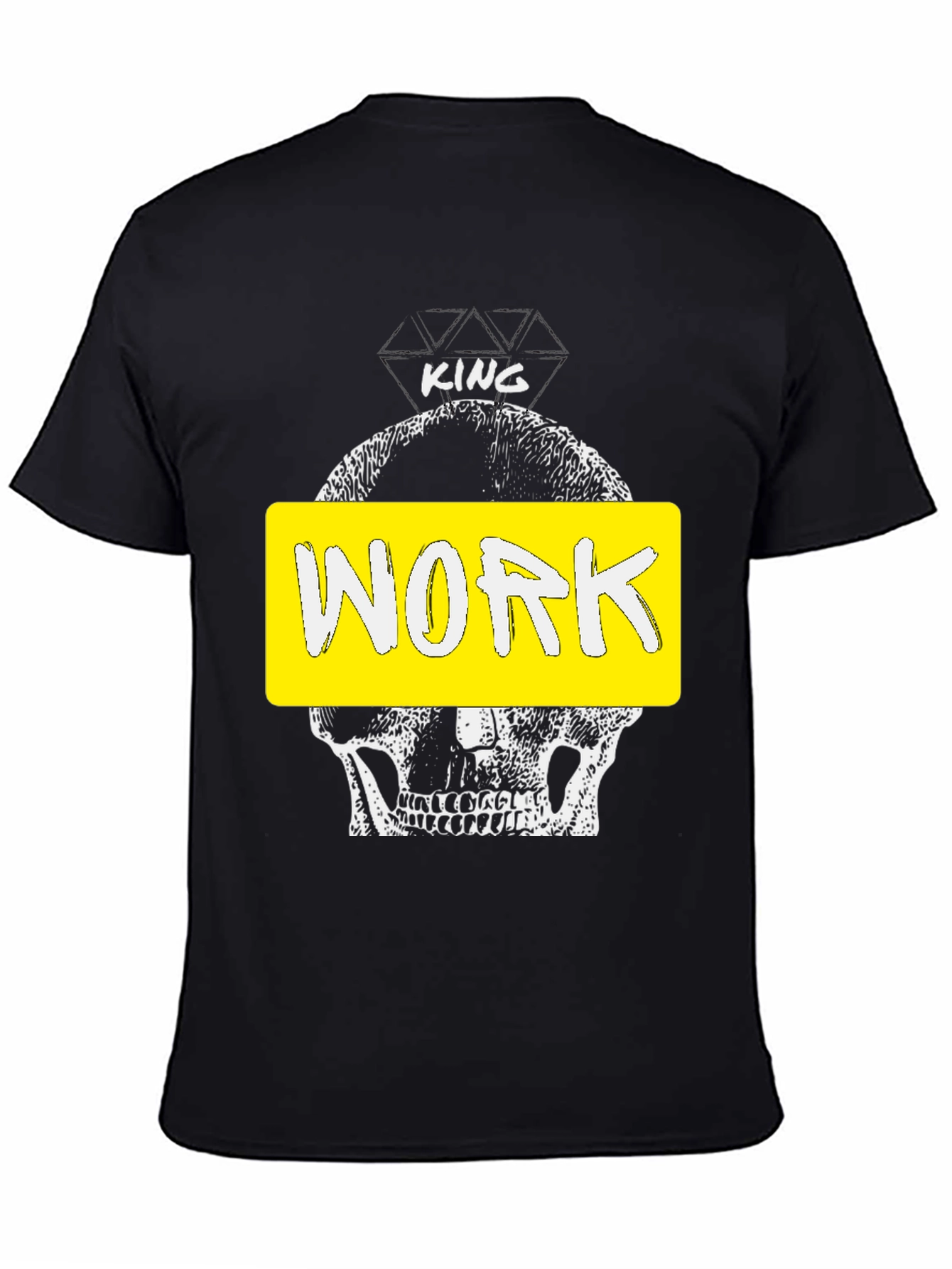 King Work Graphic Tee - Skull Design