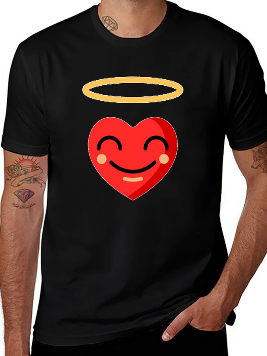 Heart Angel Emoji Graphic Tee