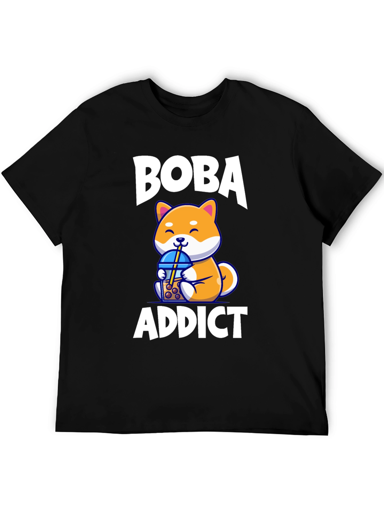 Boba Addict Cute Dog T-Shirt