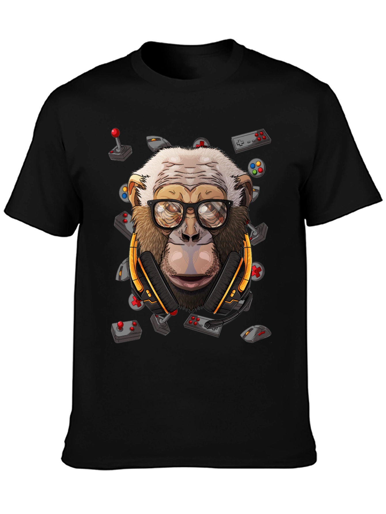 Gamer Monkey Graphic Tee - Cool Casual Style