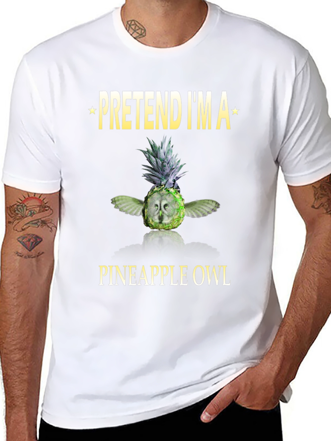 Pretend Im a Pineapple Owl T-Shirt