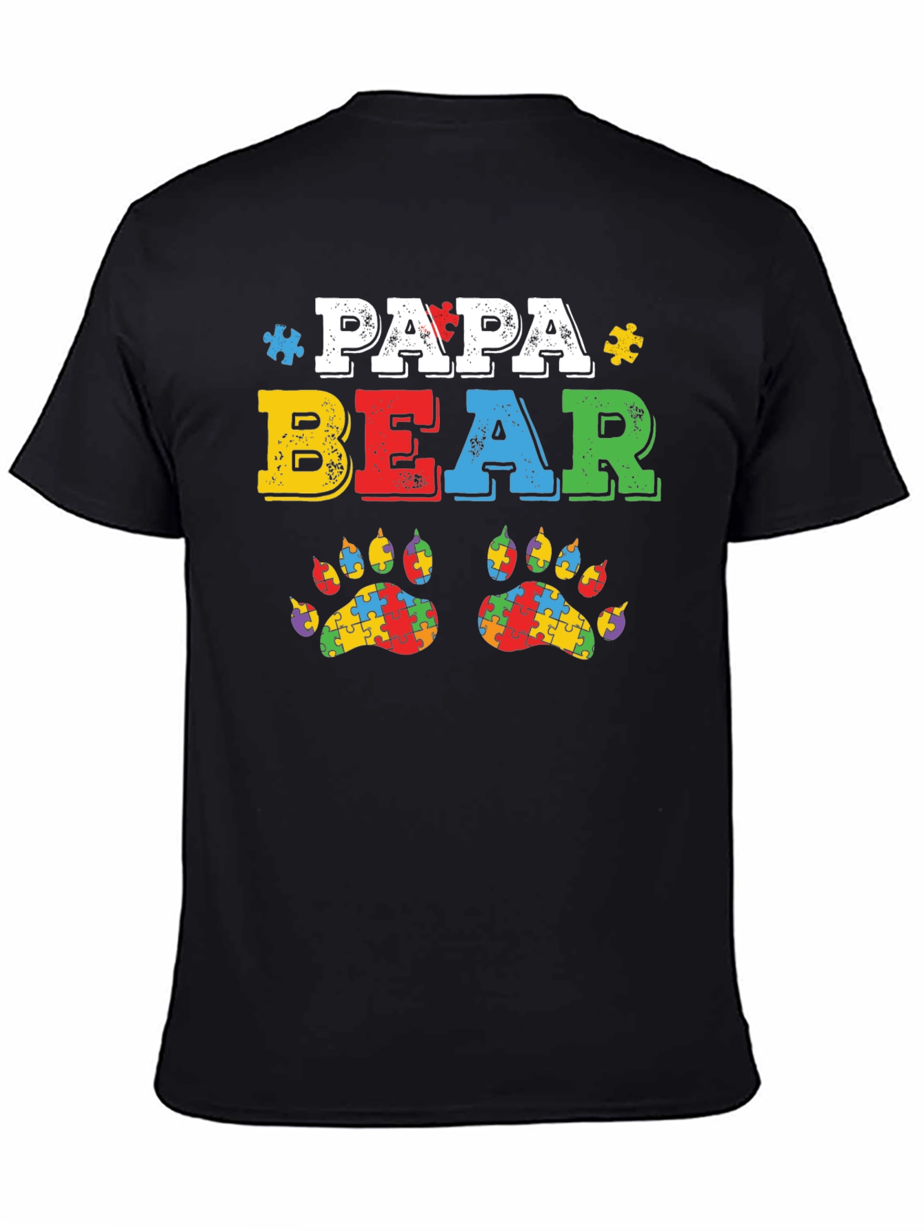 Papa Bear Autism Awareness T-Shirt