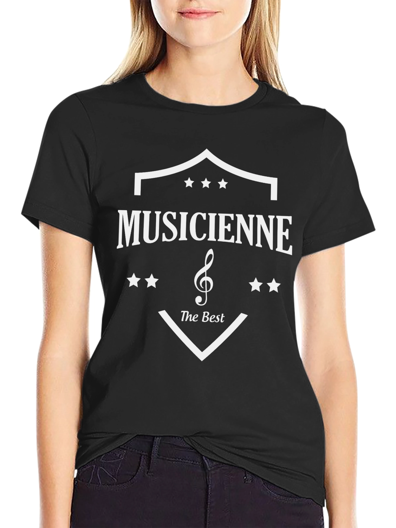 Musicienne The Best Black Graphic Tee