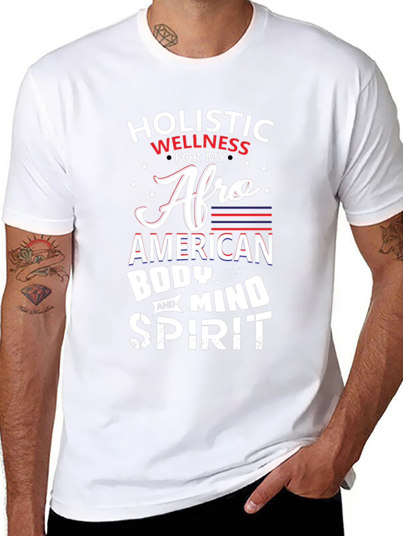 Holistic Wellness Afro American T-Shirt