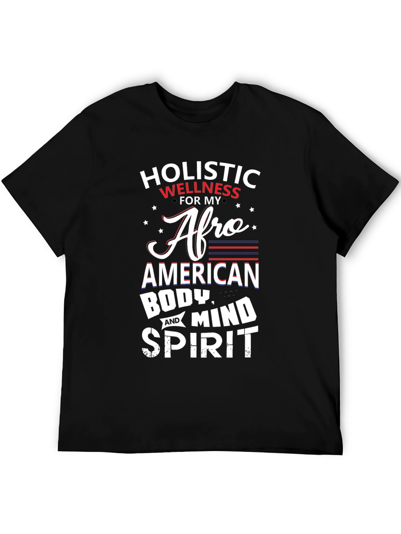 Holistic Wellness Afro American T-Shirt