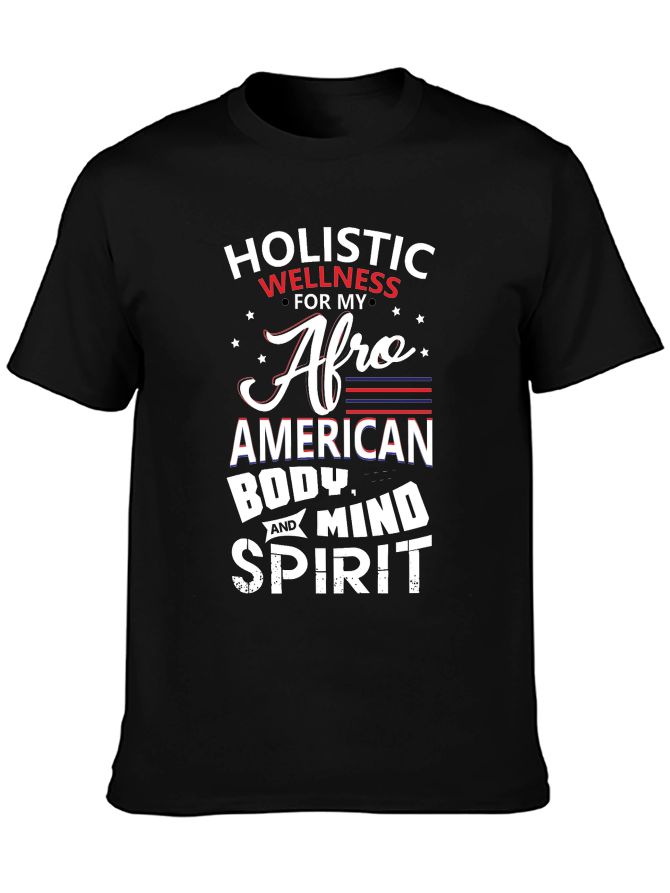 Holistic Wellness Afro American T-Shirt
