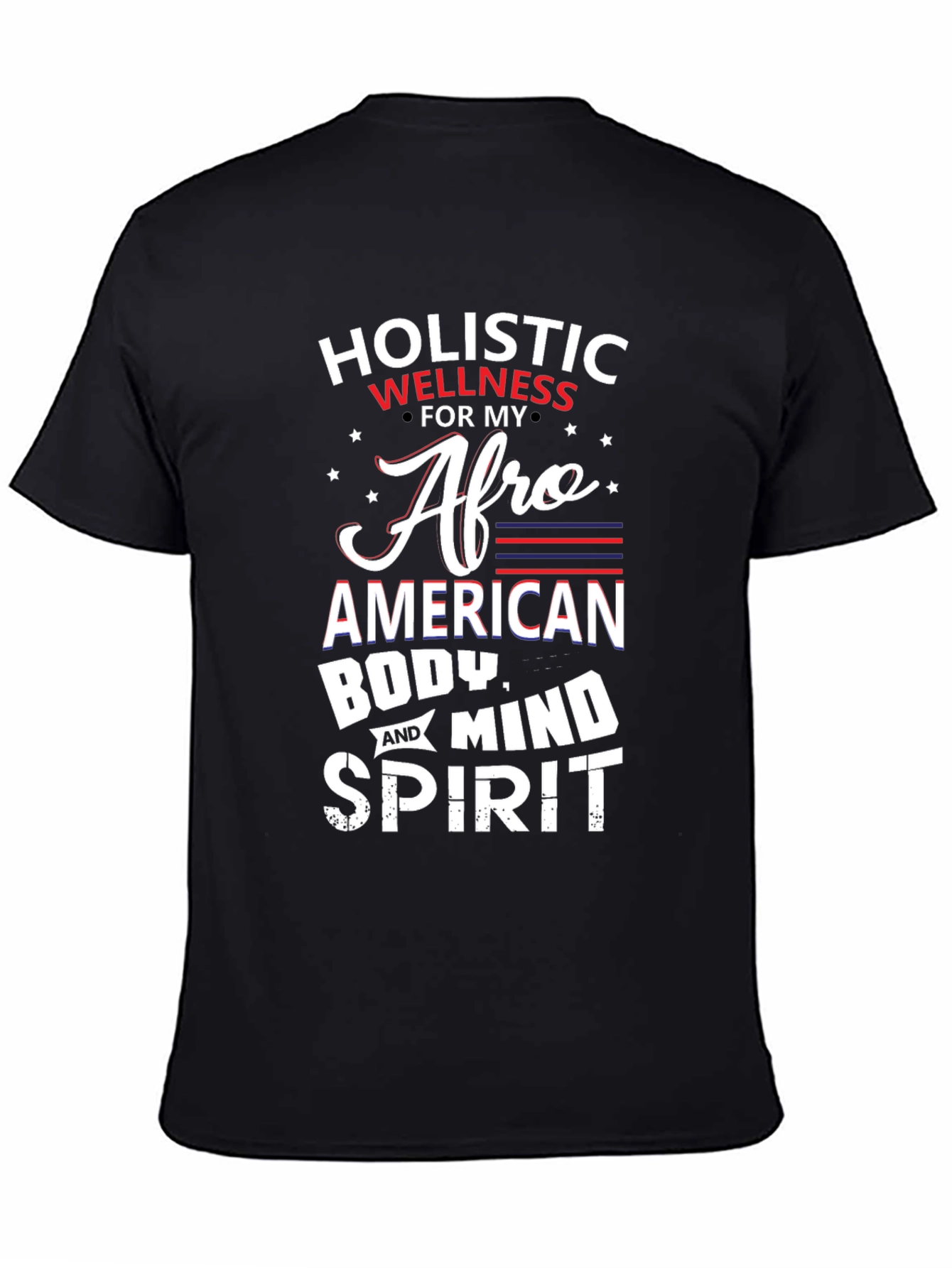 Holistic Wellness Afro American T-Shirt