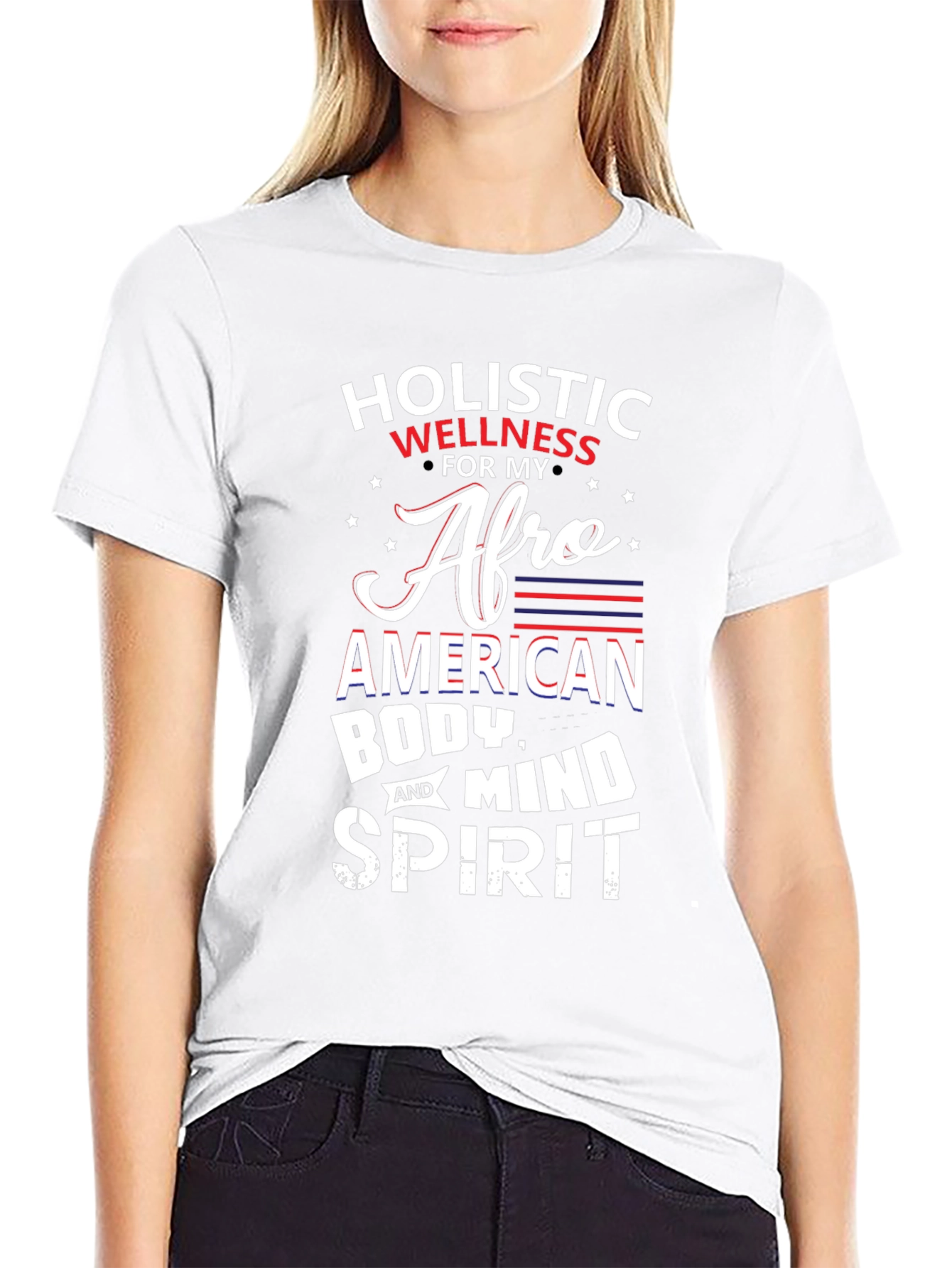 Holistic Wellness Afro American T-Shirt
