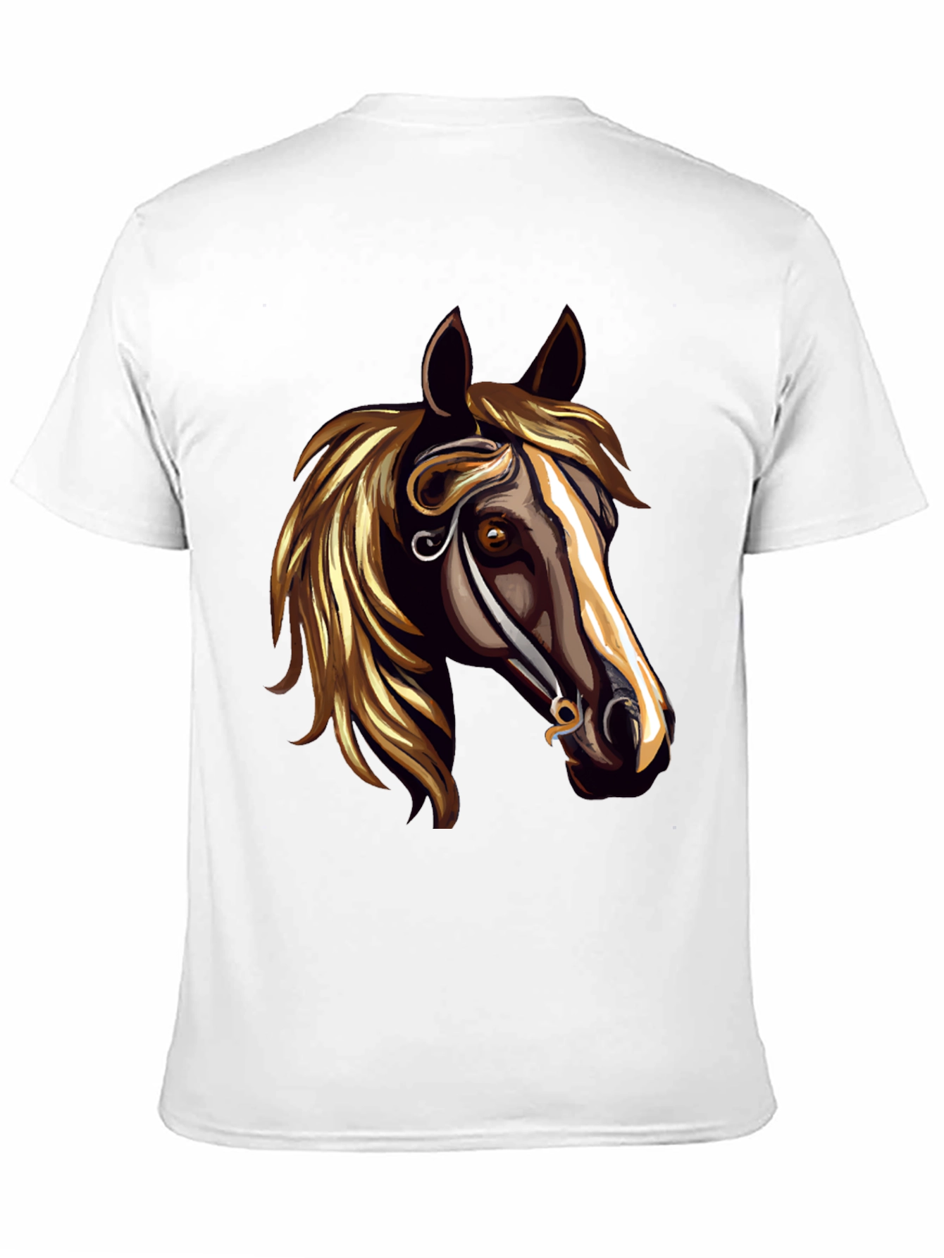 Horse Head Graphic Black T-Shirt