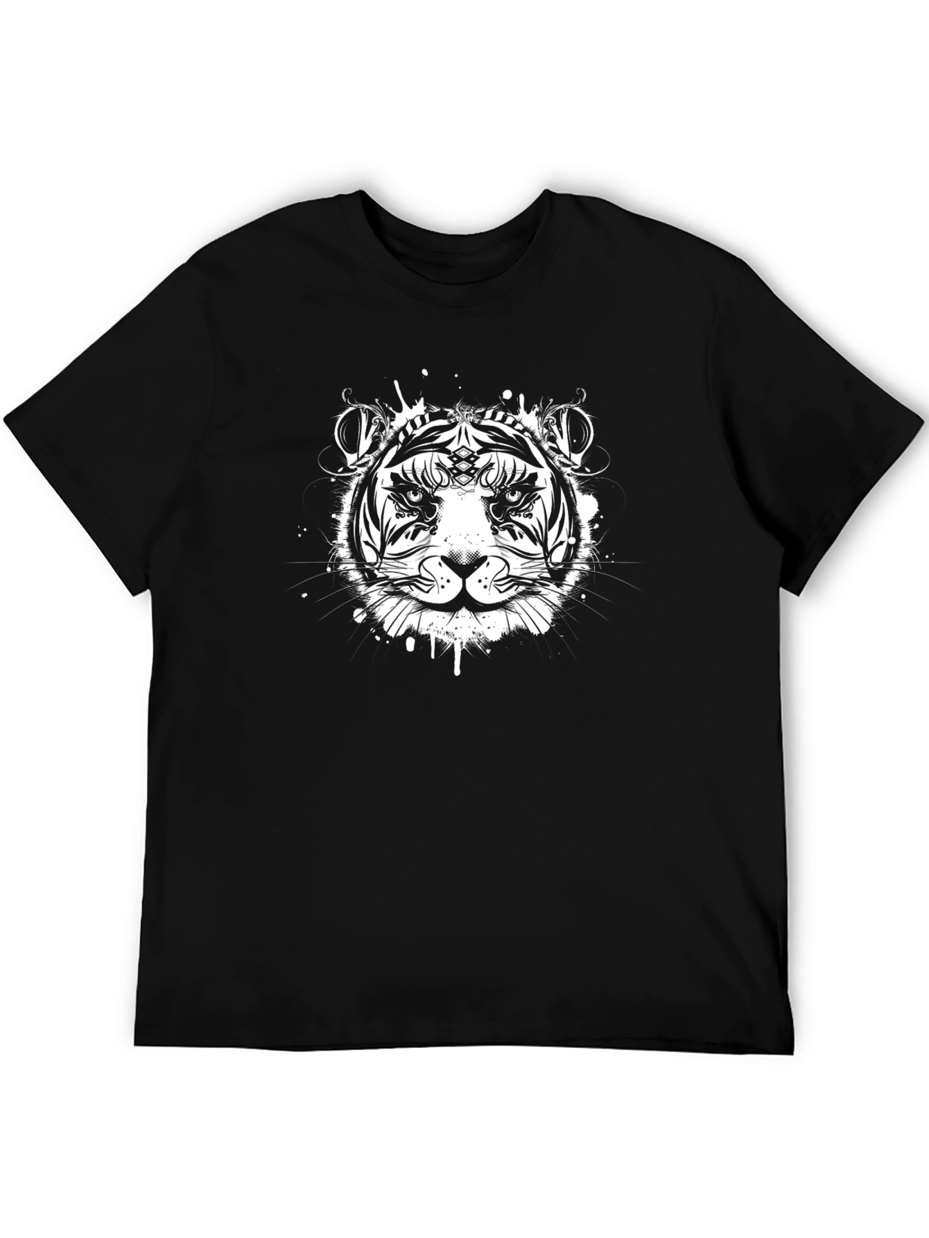 Black Tiger Graphic Tee - Unique Design