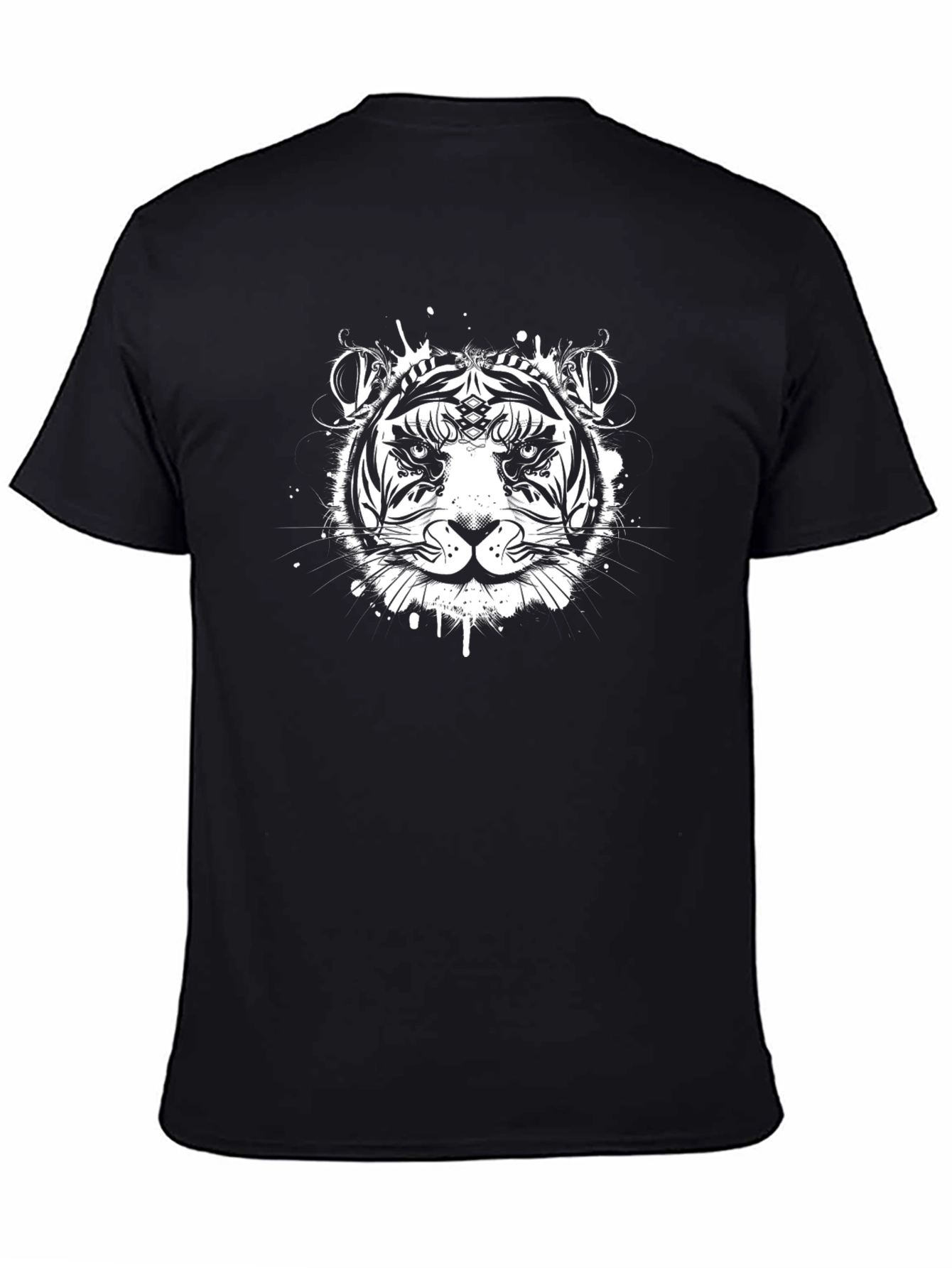 Black Tiger Graphic Tee - Unique Design