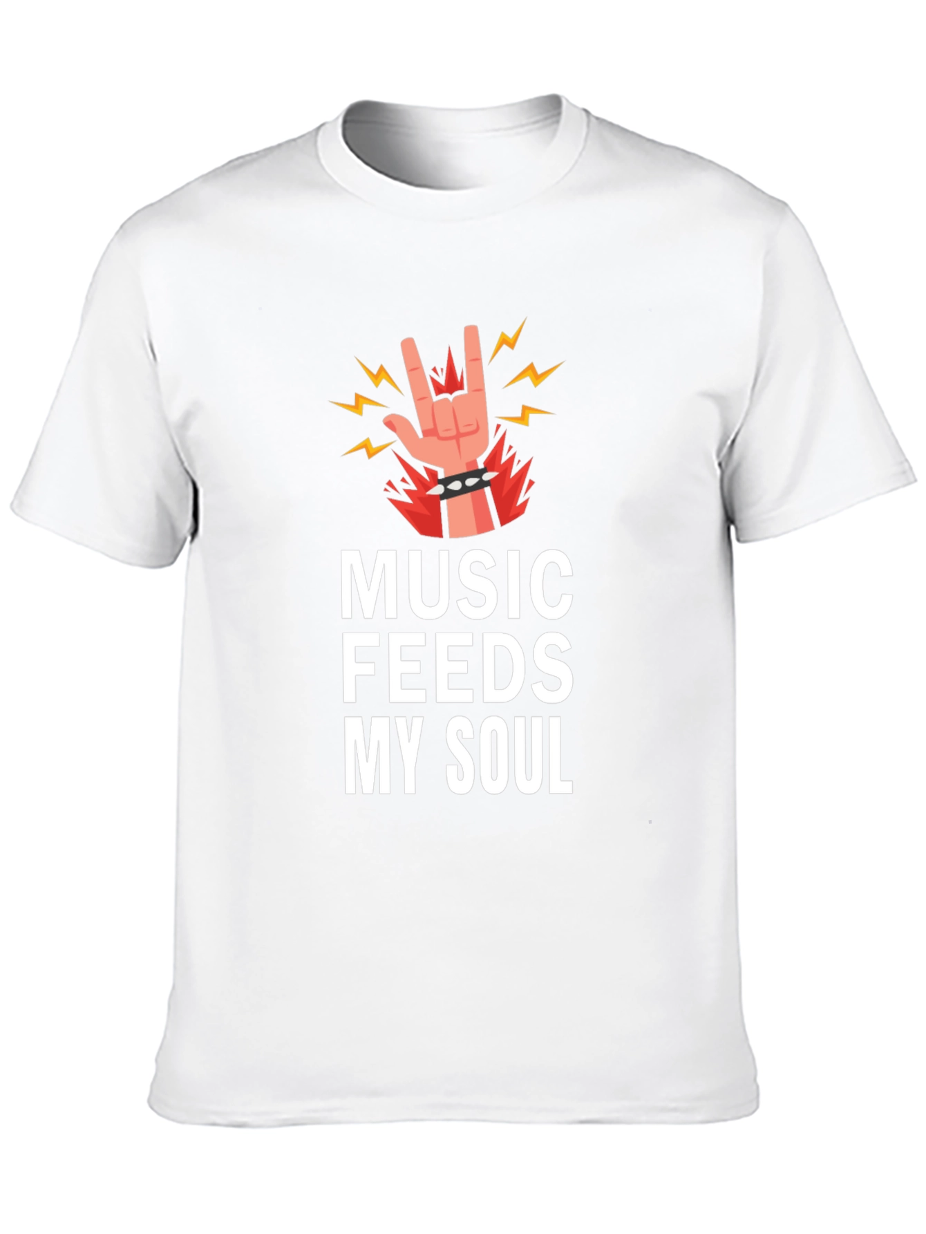 Music Feeds My Soul Graphic Tee - Black