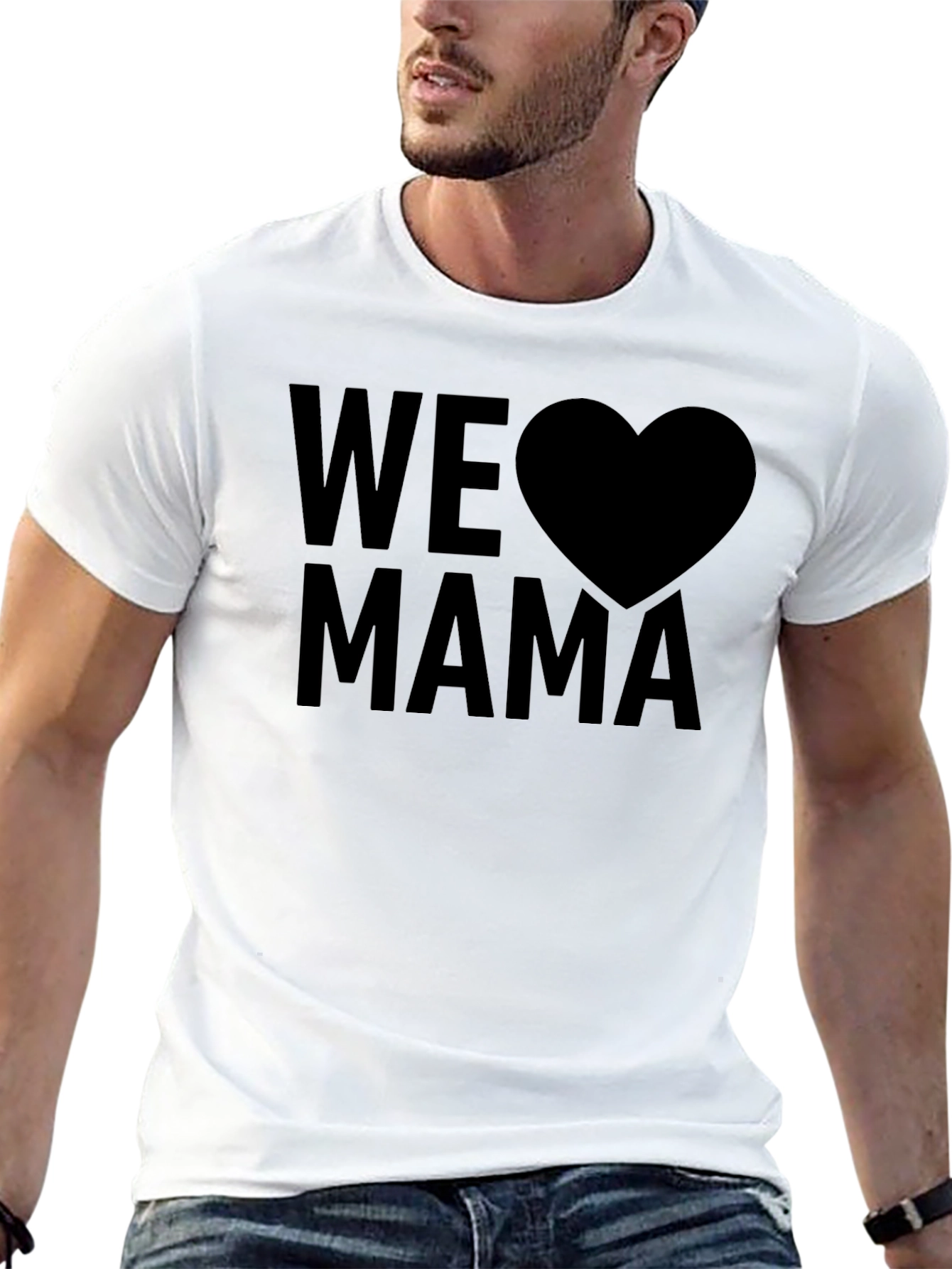 We Love Mama Black T-Shirt