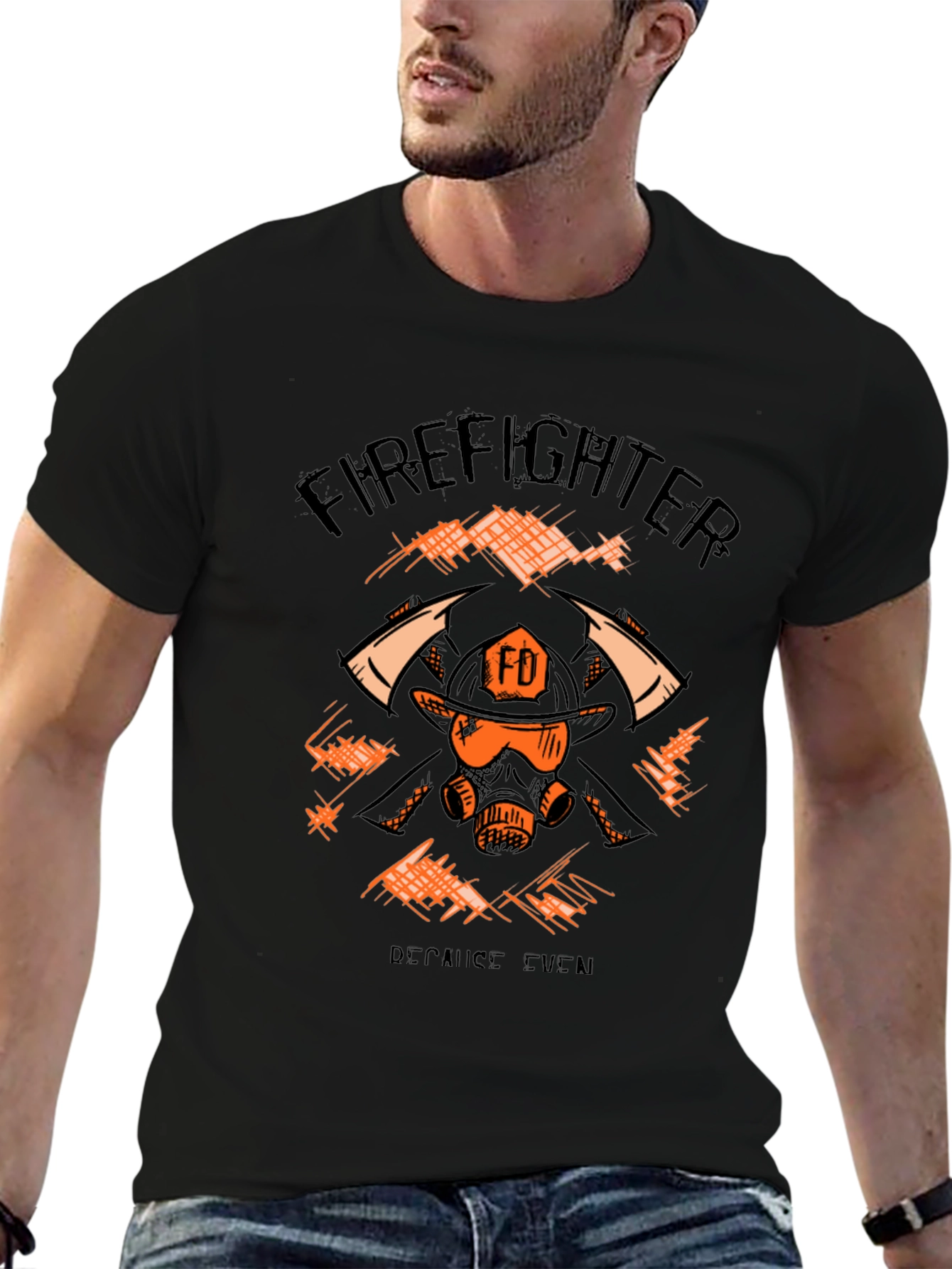 Firefighter Graphic Tee - Courage Under Fire